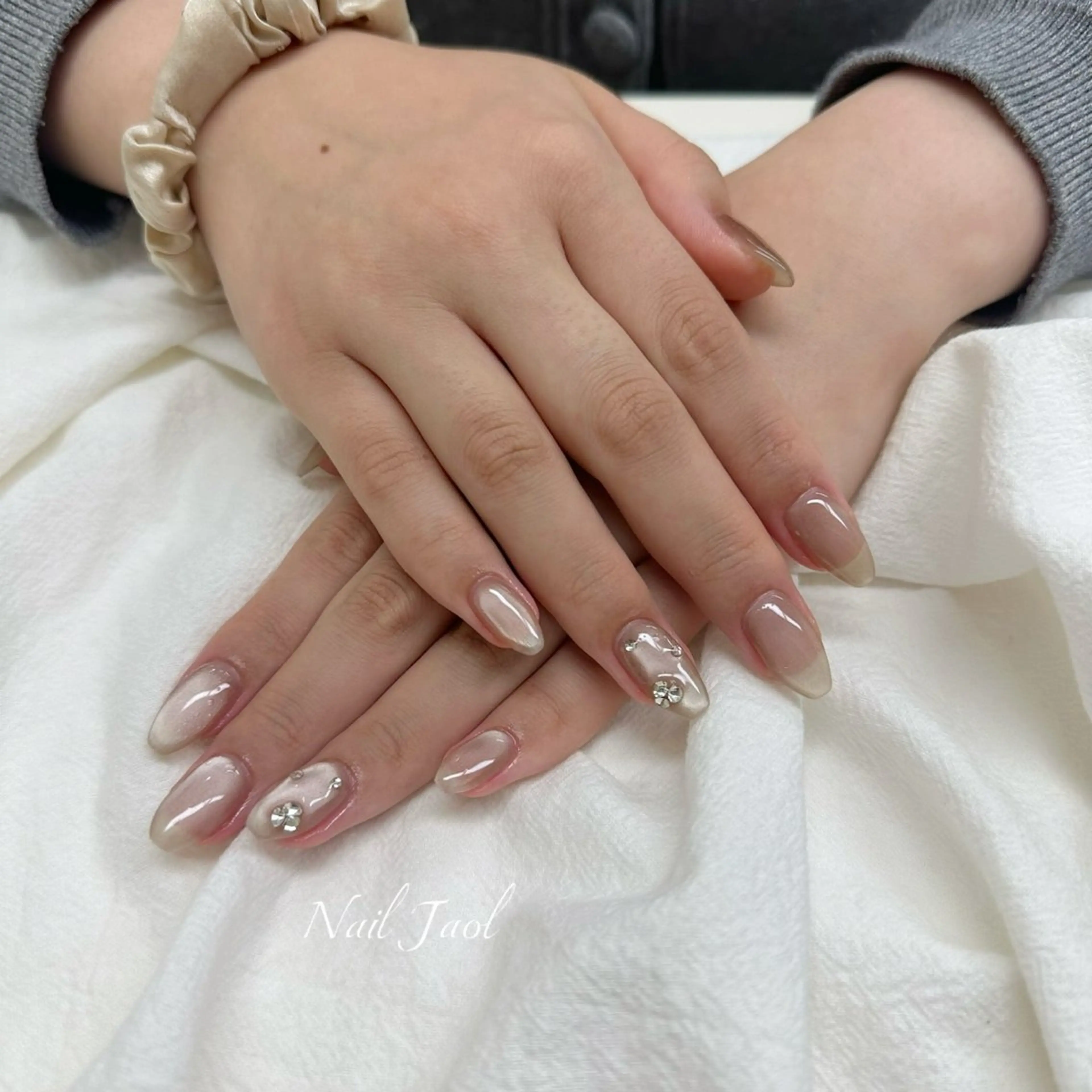 ミディアム 韓国風ヘア ハンドネイル nail jaol池袋店所属・ネイルJaol 池袋のネイルデザイン