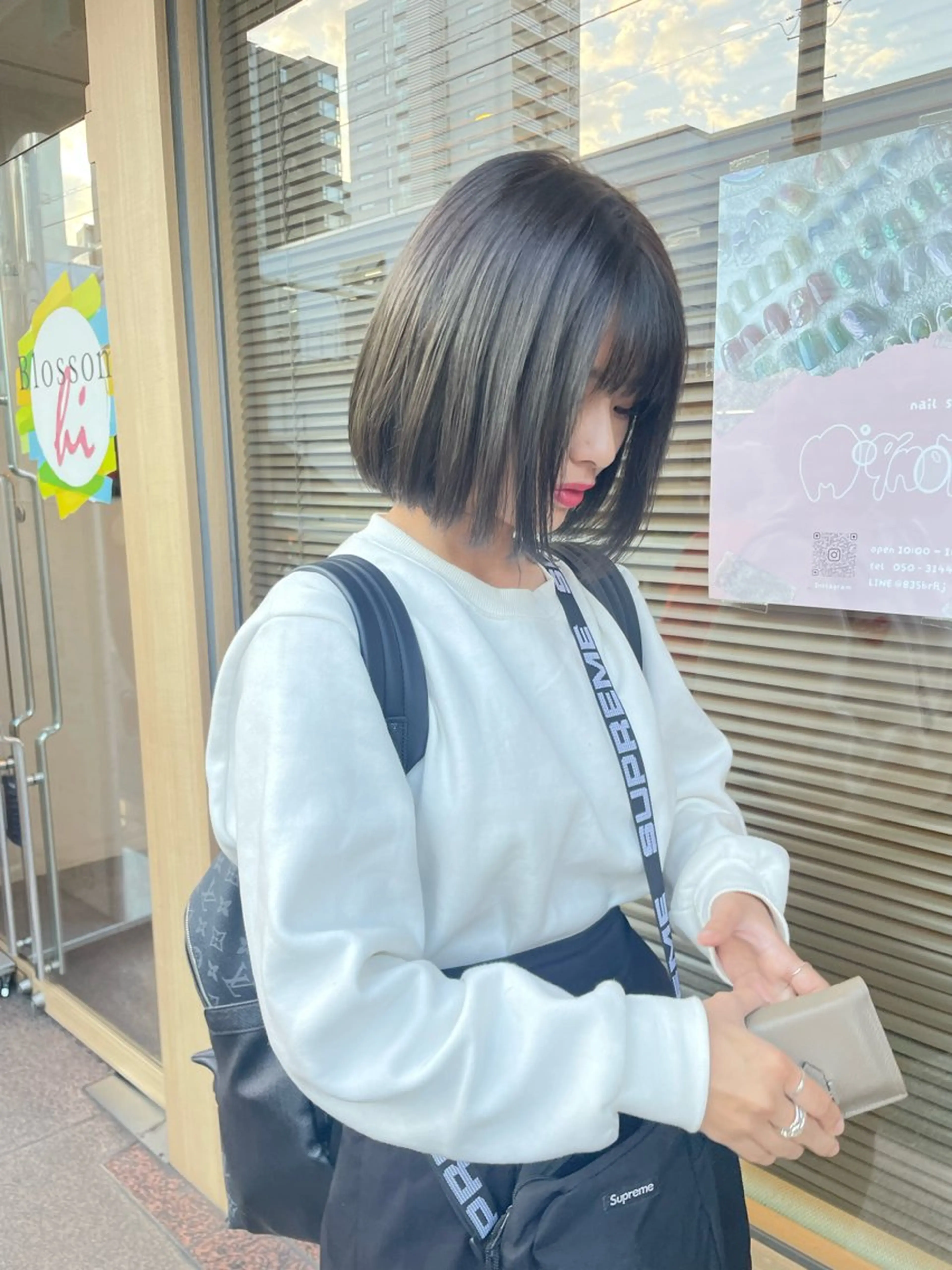 ショート カラー 透明感カラー オリーブカラー ヘアカラー ヘッドスパ 髪質改善/Bloss om🌷高橋沙衣のヘアスタイル