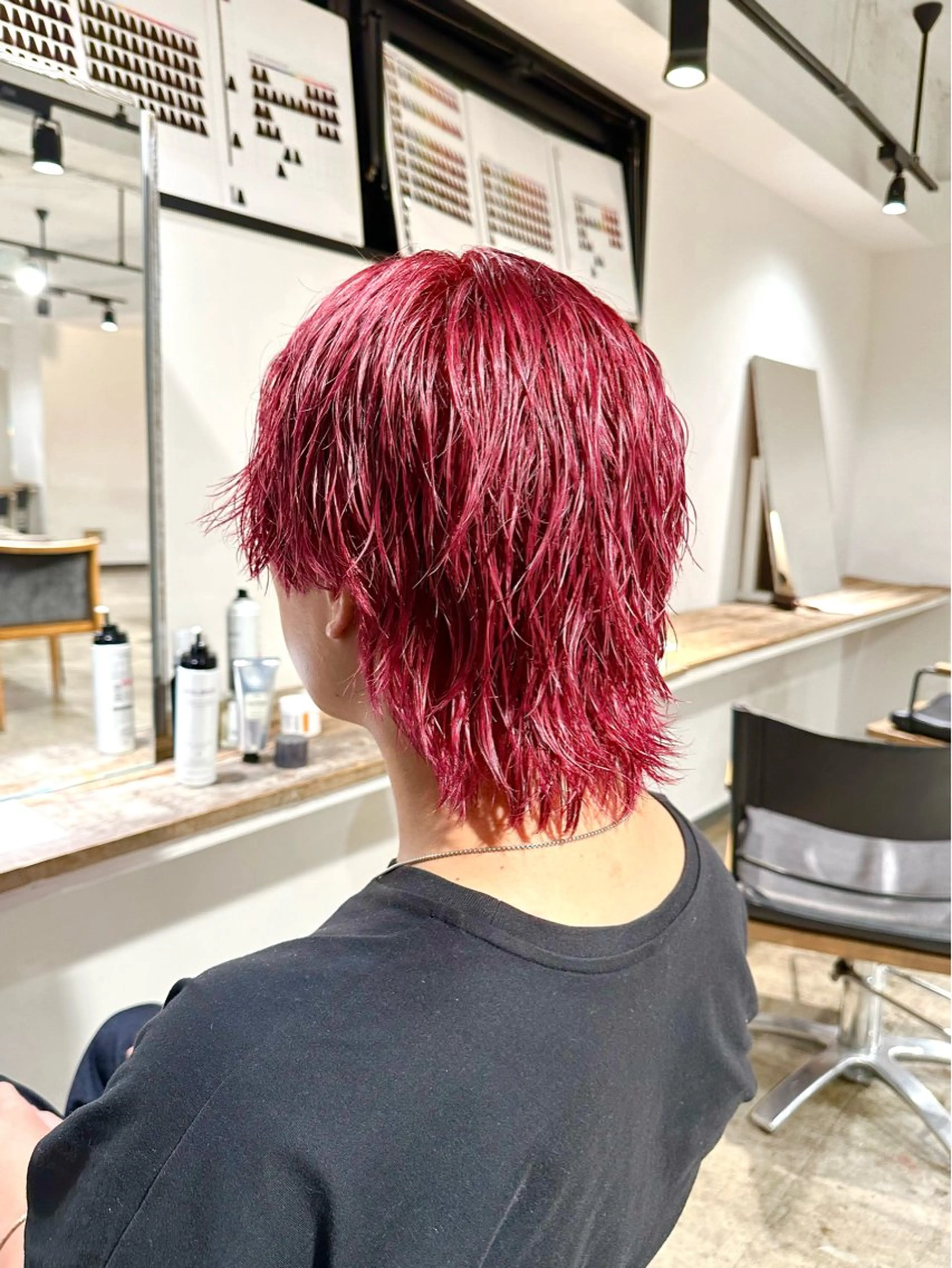 カラー メンズ メンズブリーチ センターパート メンズハイトーン メンズパーマ メンズウルフカット カット ヘアカラー トリートメント 骨格補正施術/メンズ 専門美容師/YUYAのヘアスタイル