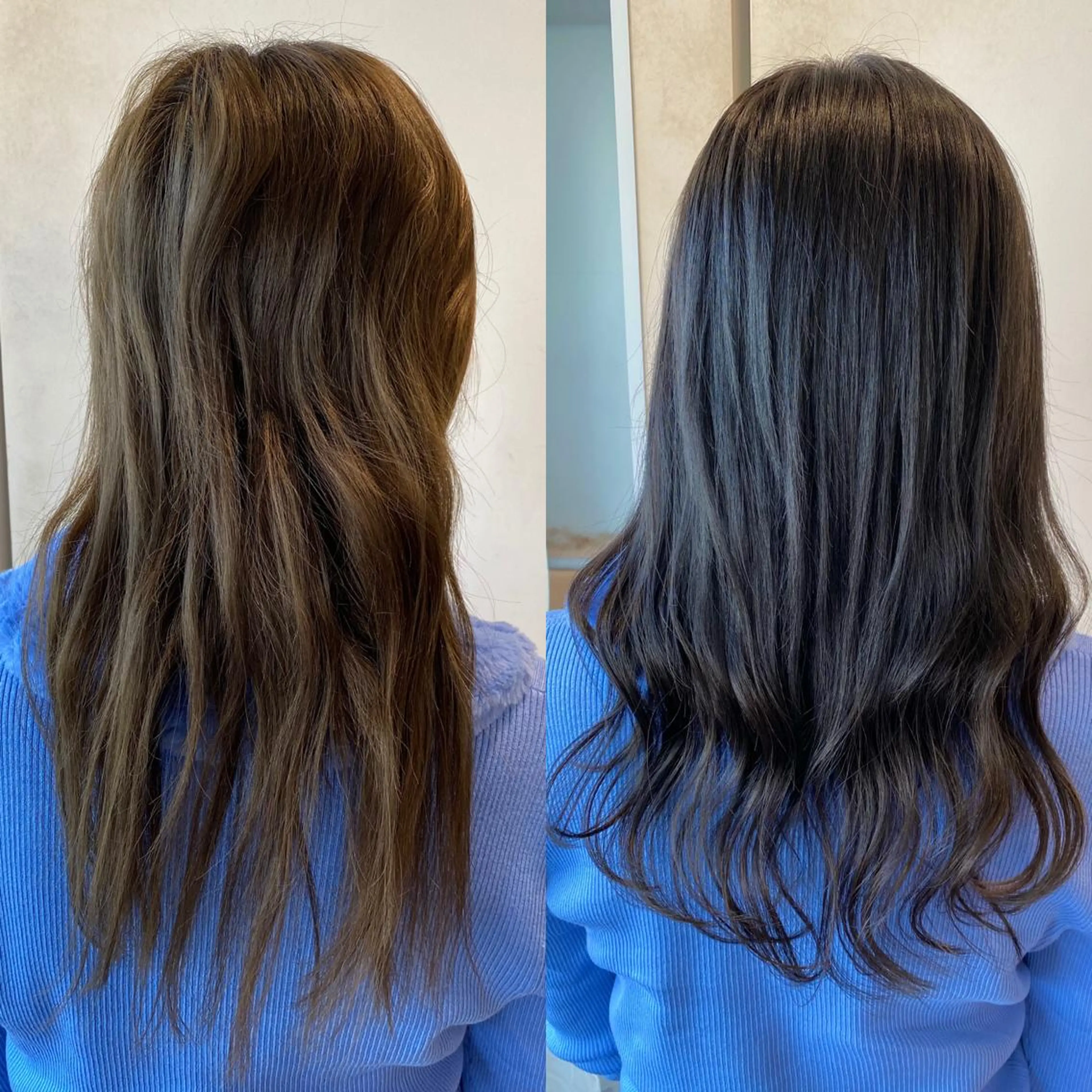 セミロング カラー On所属・顔まわりカット🌟 くびれヘア/寺門遥輝のヘアスタイル