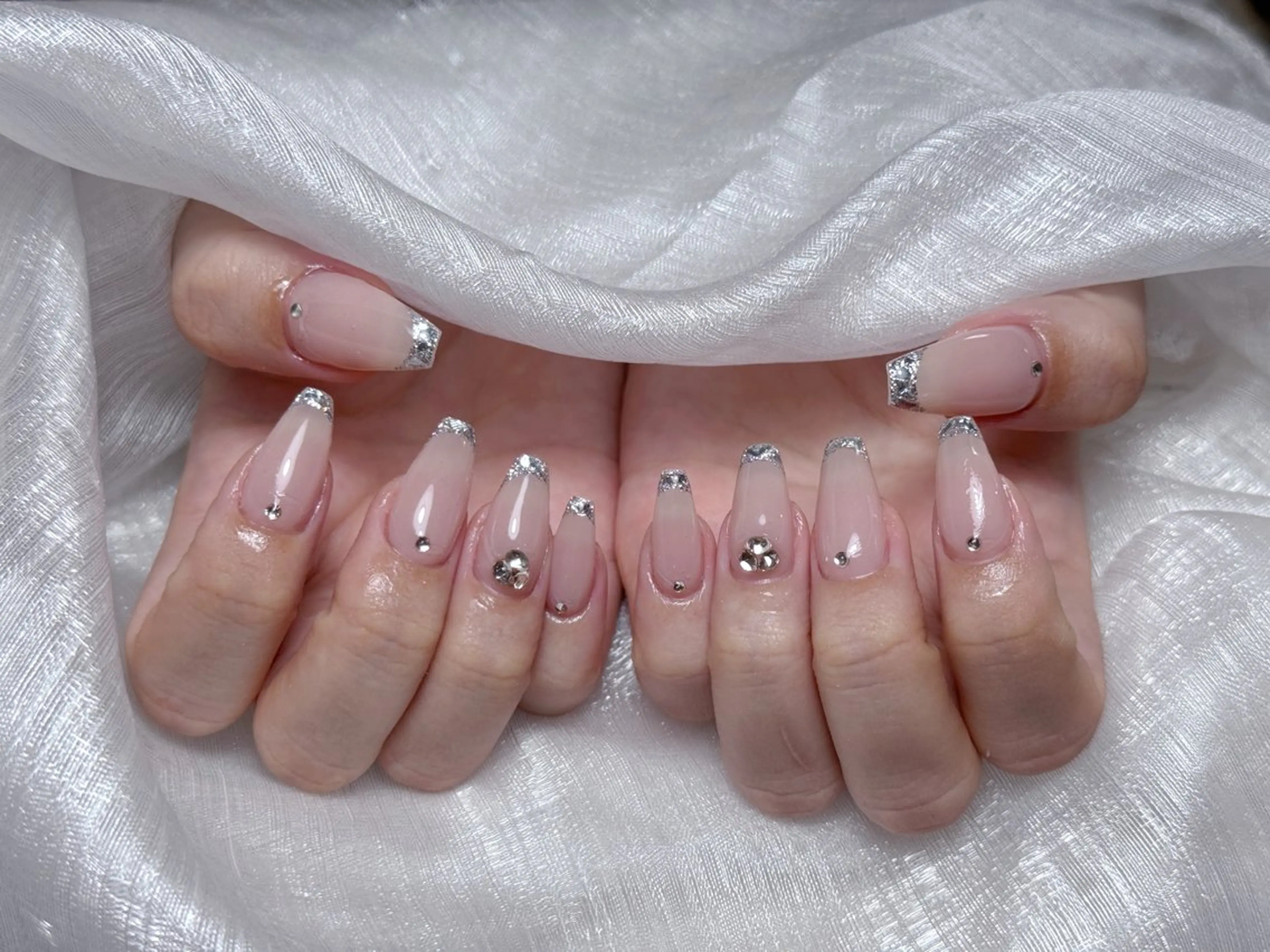 ネイル アートネイル 成人式 ジェルネイル ニュアンスネイル 夏ネイル ハンドネイル Jenn Nail_ ヘビのネイルデザイン