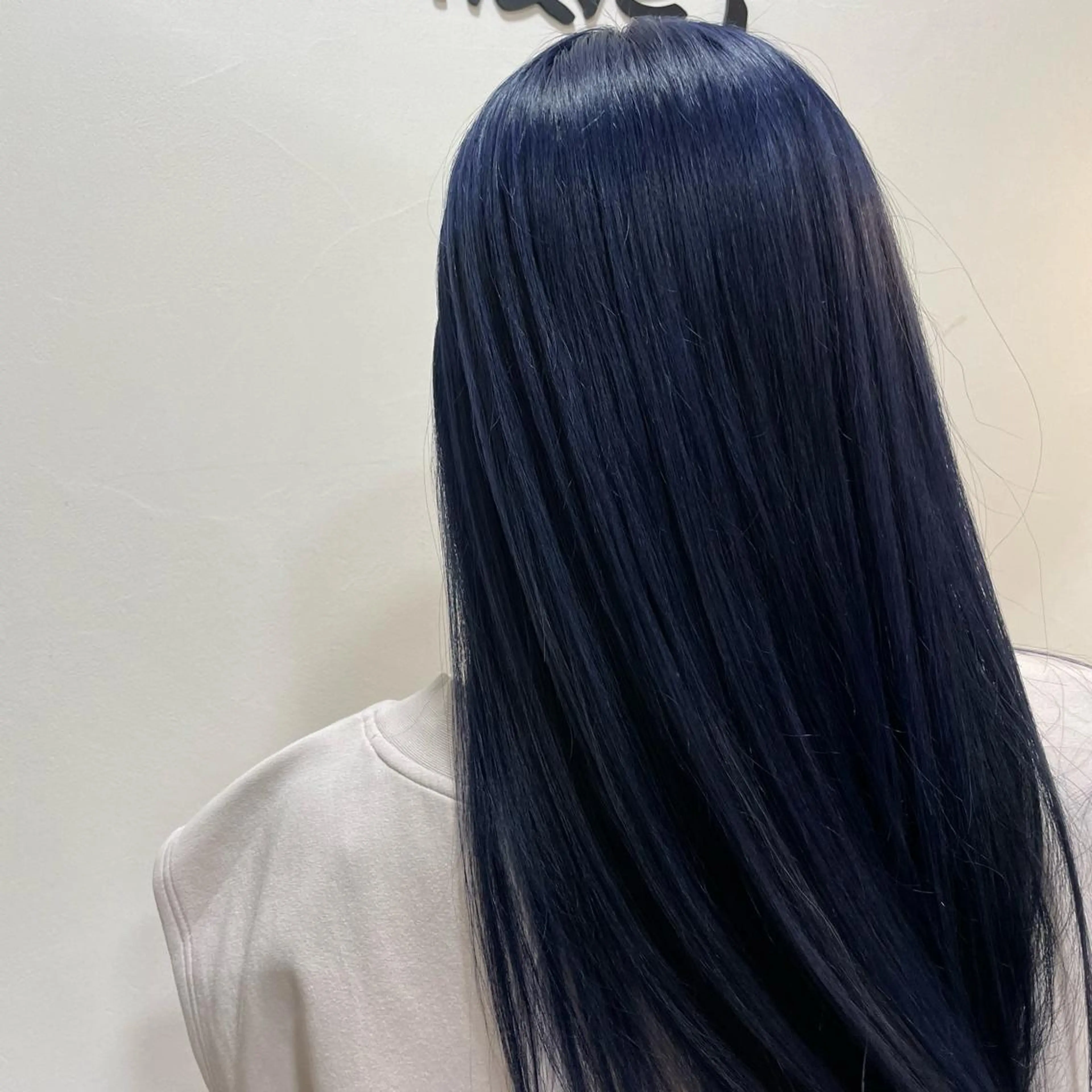 ロング カラー ブルーカラー ネイビーカラー ヘアカラー トリートメント ヘアセット 🌼杉田 胡桃🌼のヘアスタイル