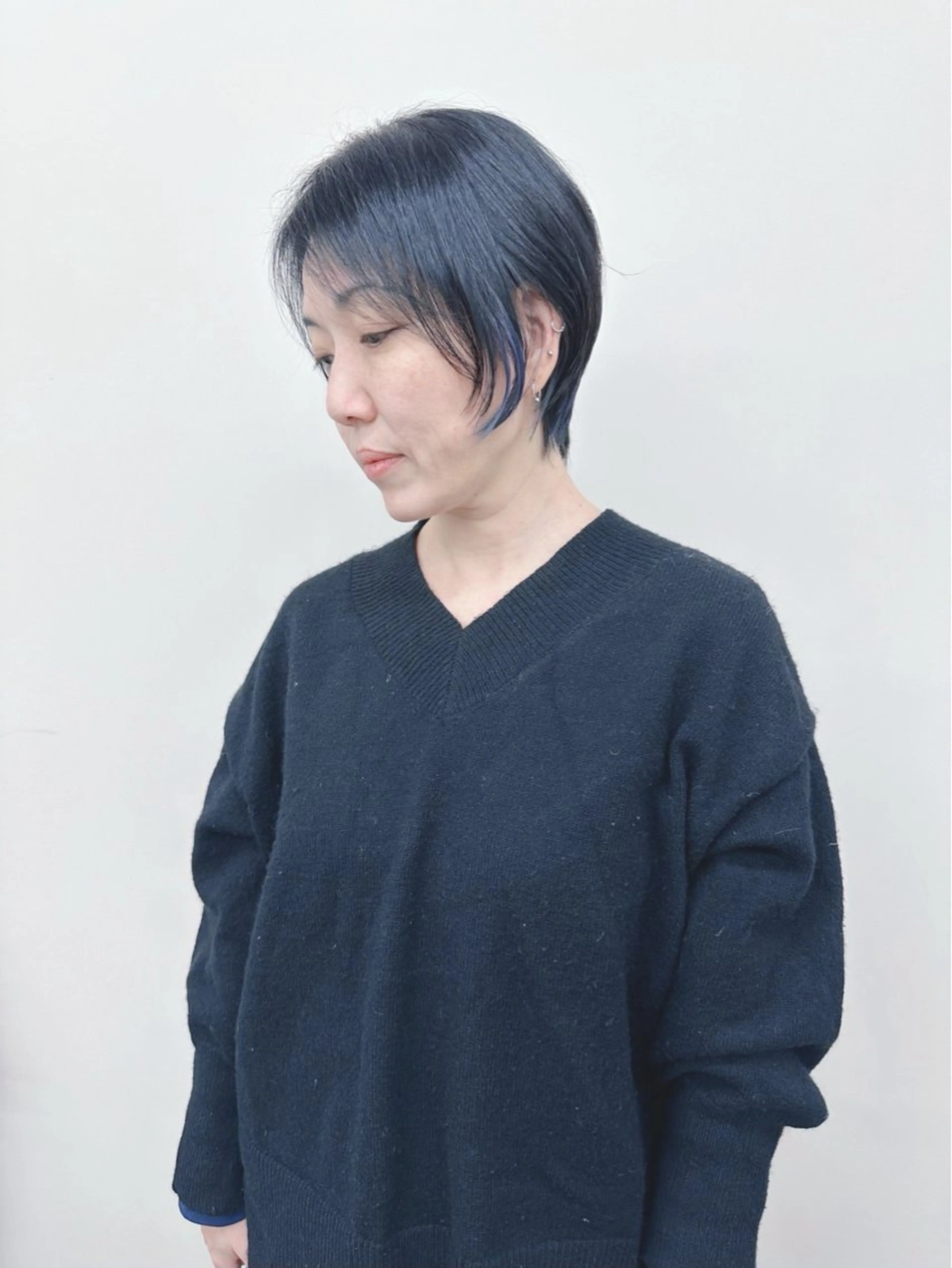 ショート カット とうい/パーマボブ/ くせ毛/丸みボブのヘアスタイル