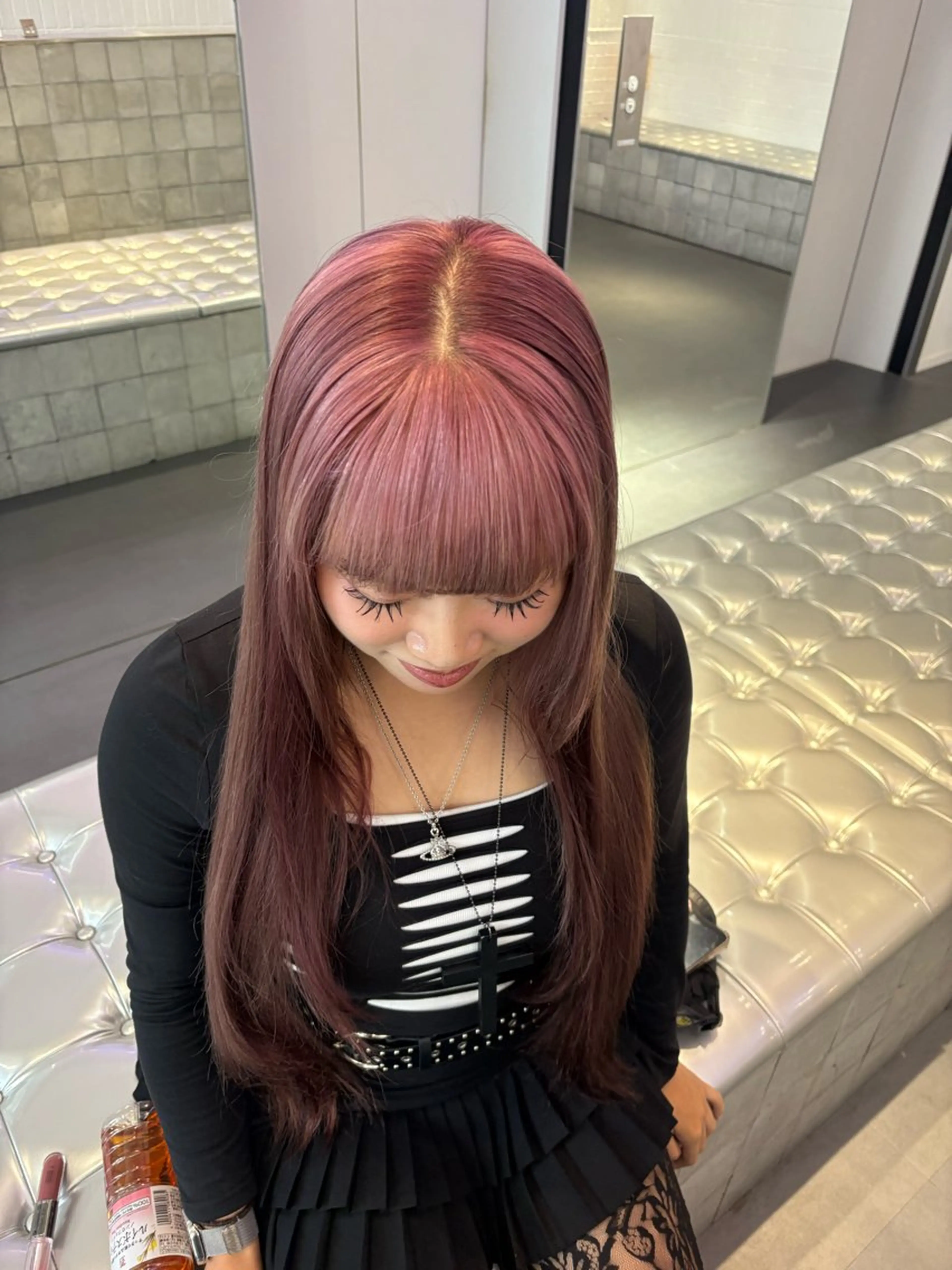 ロング カラー ヘアカラー トリートメント ハイトーン×デザイン 🪽🫧HIKARIのヘアスタイル