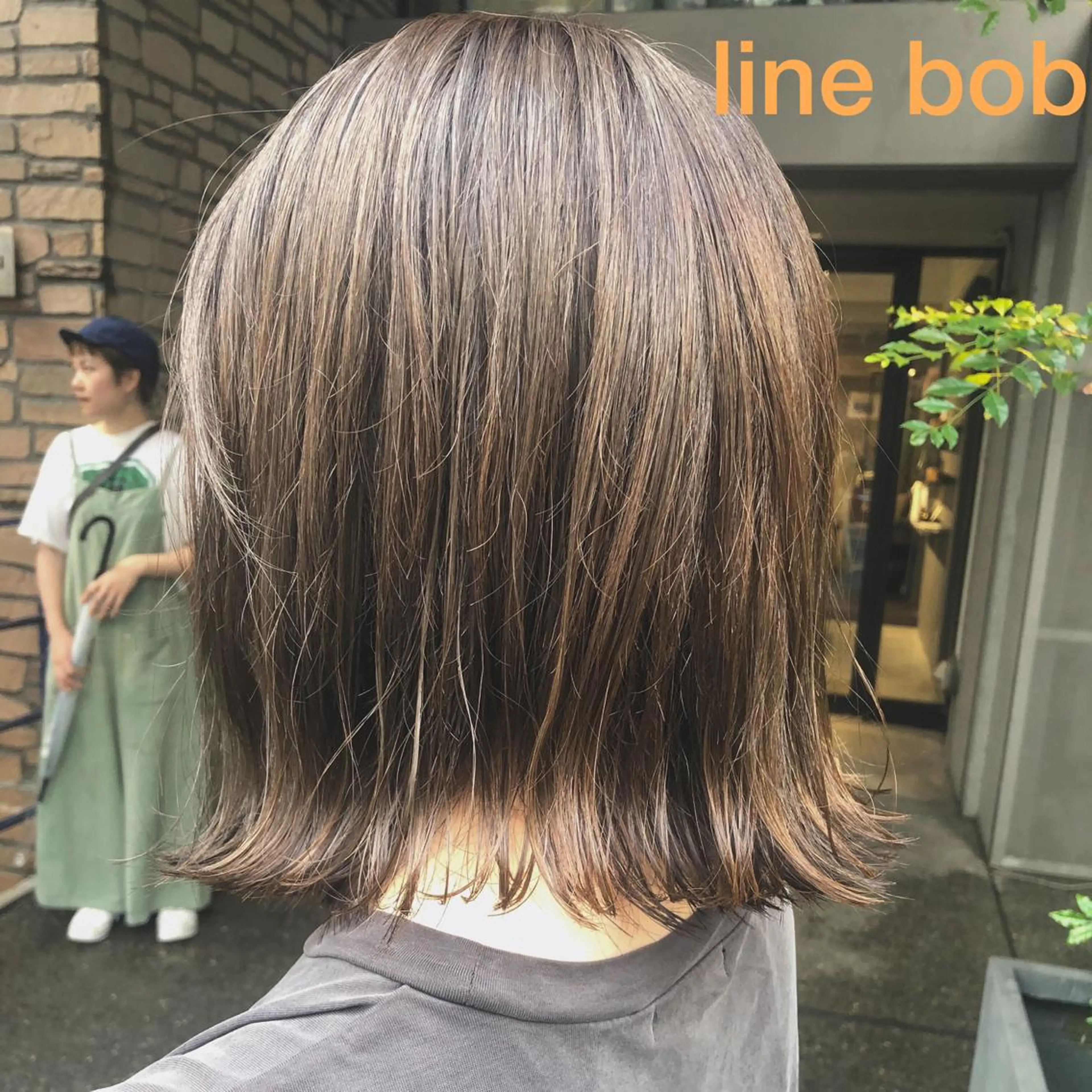 ミディアム 切りっぱなしボブ ボブ ブランロール中目黒店所属・stylist 杉浦駿生のヘアスタイル