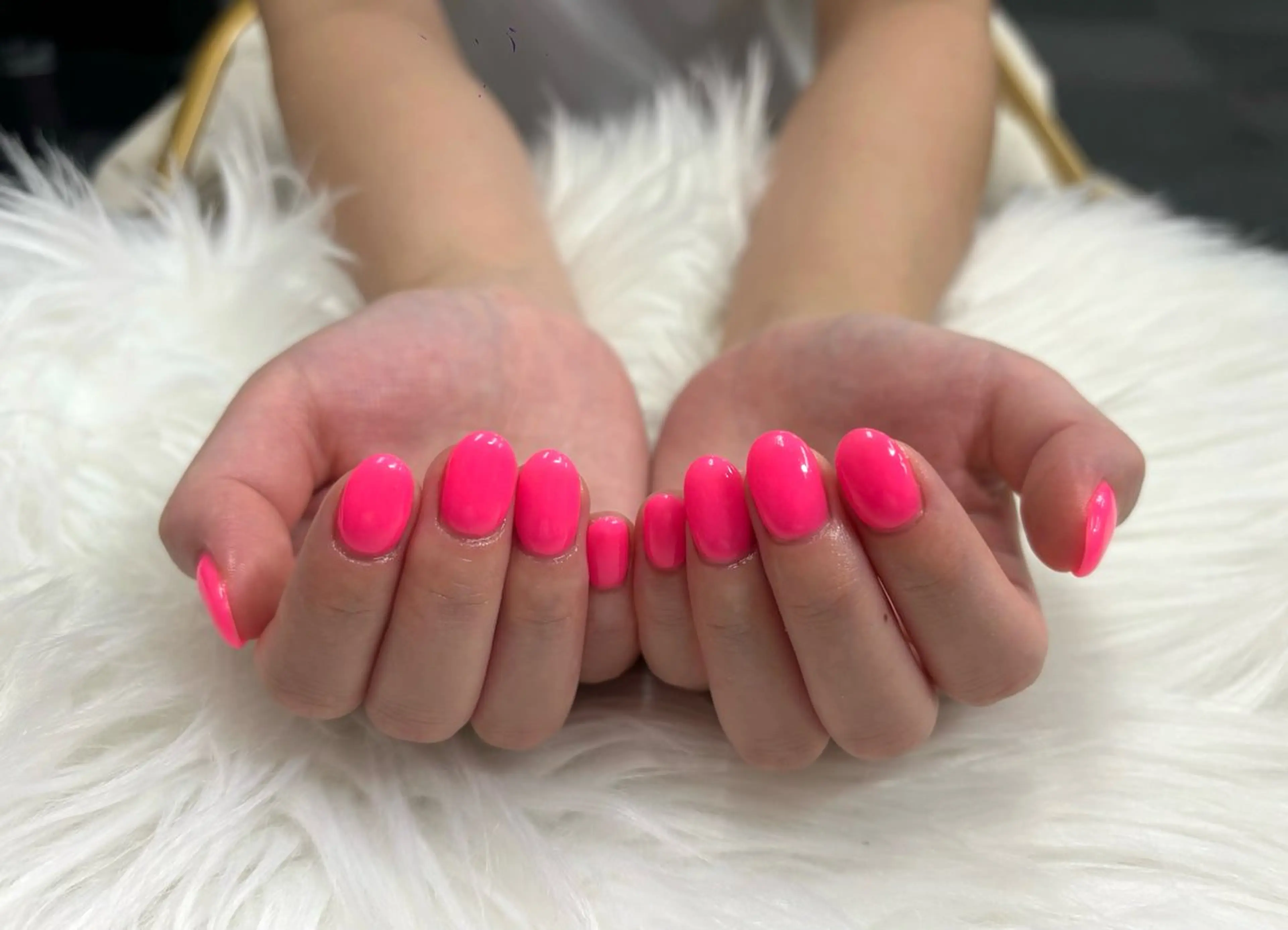 ネイル ワンカラーネイル 秋丸 莉奈のネイルデザイン