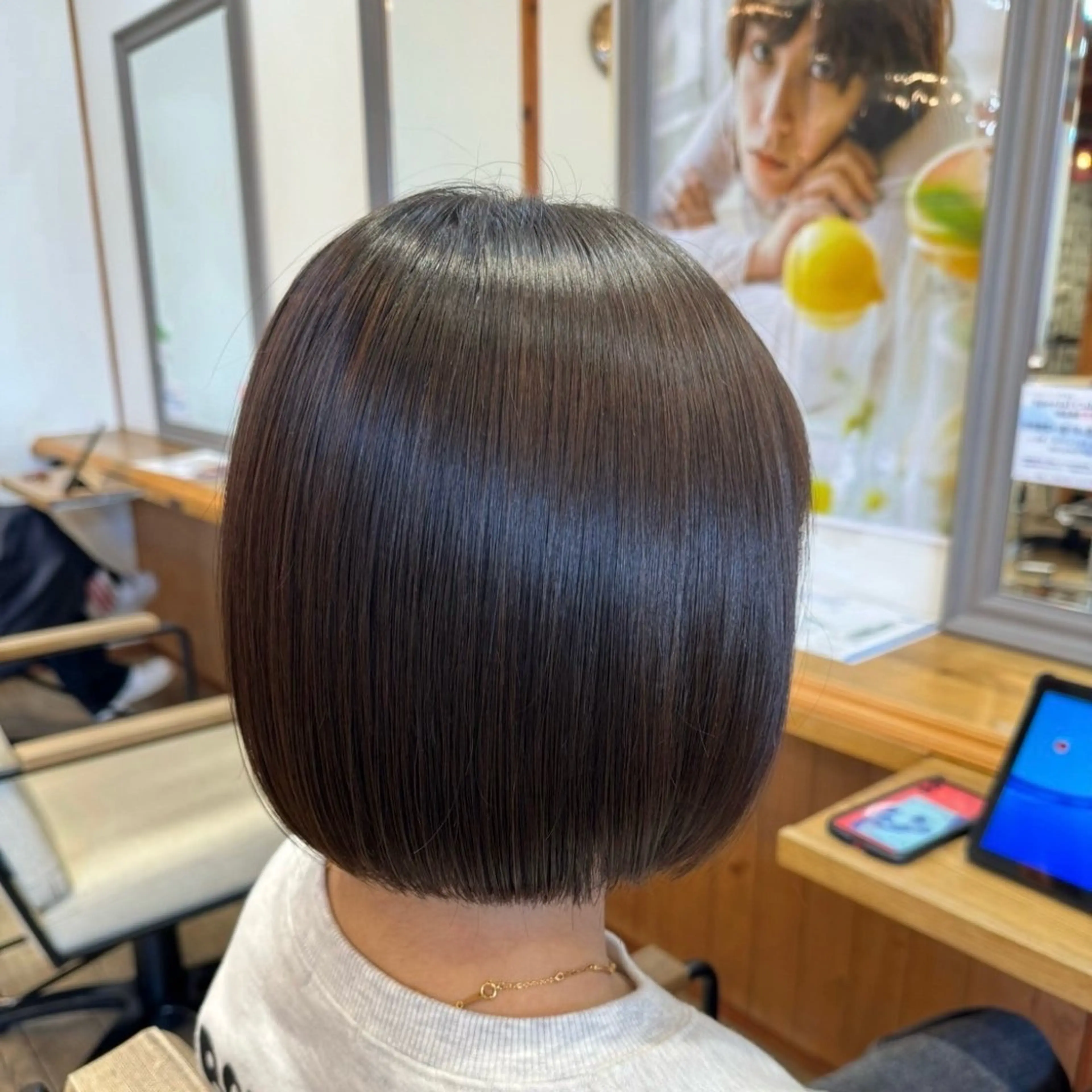 ショート カラー カット 縮毛矯正 奈良/登美ヶ丘/ ユウタのヘアスタイル