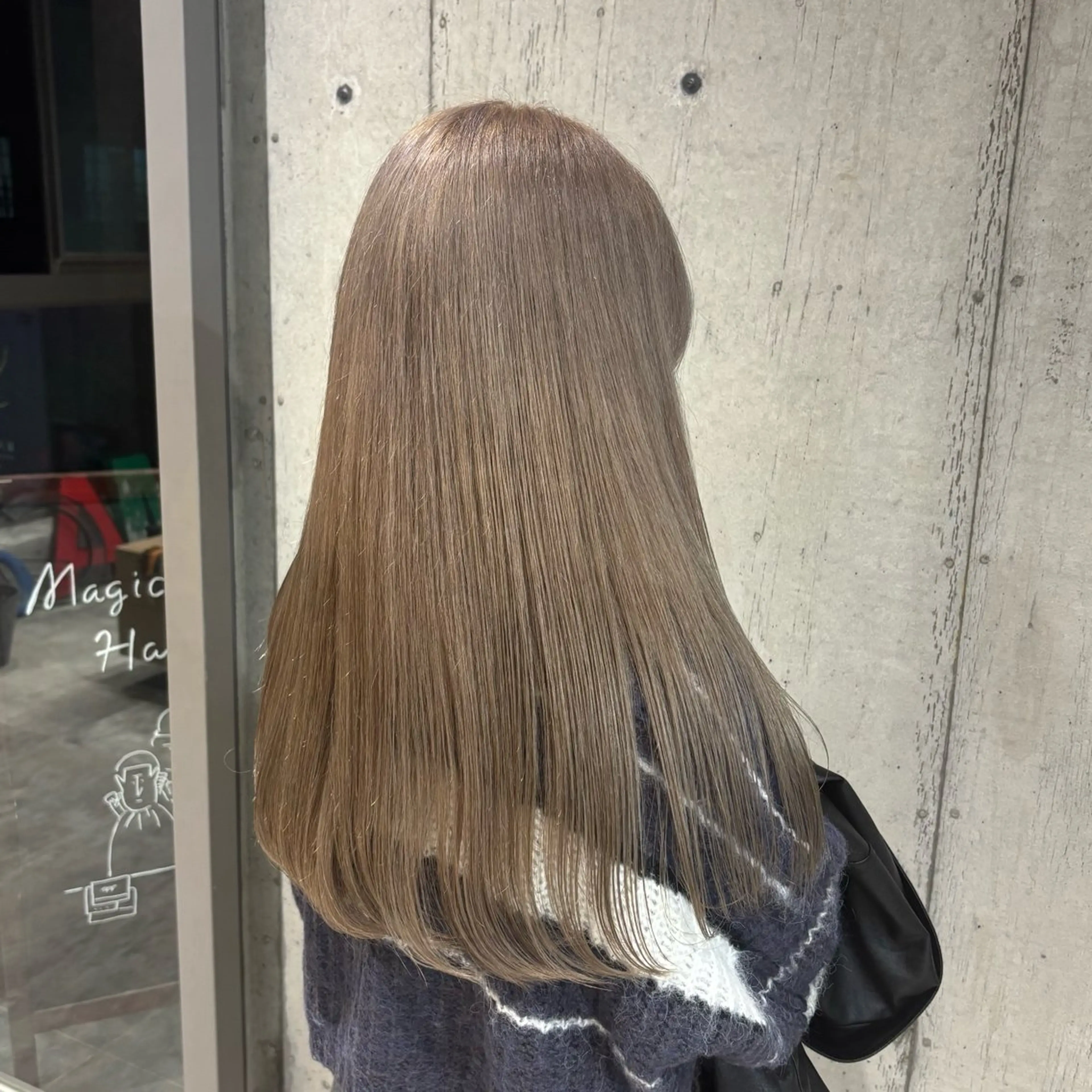 ロング カラー ヘアカラー トリートメント ヘッドスパ ヘアセット 🍎ハイトーン/ 透明感カラー🍎リオのヘアスタイル