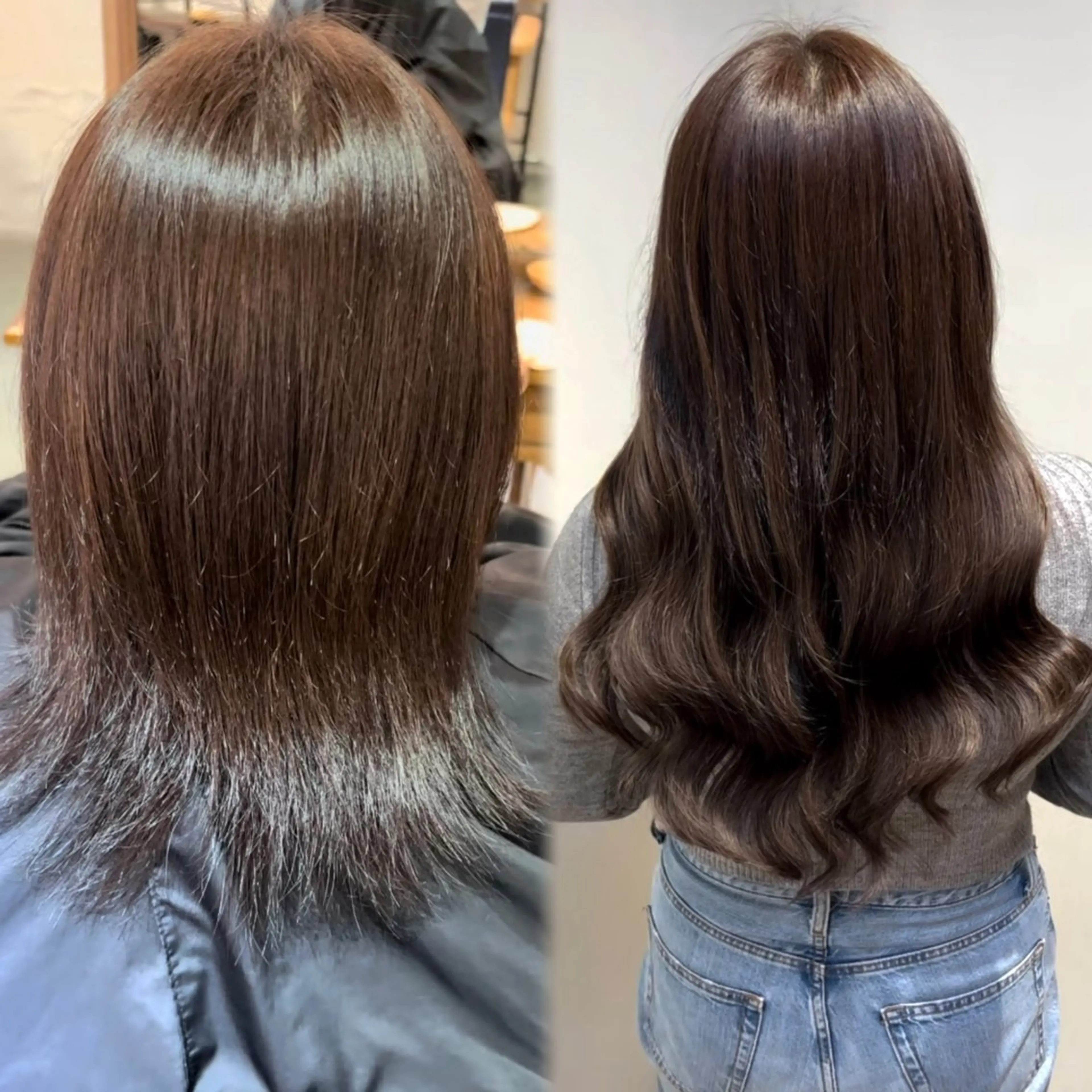 ロング ヘアカラー エクステ 小谷 梨奈のヘアスタイル