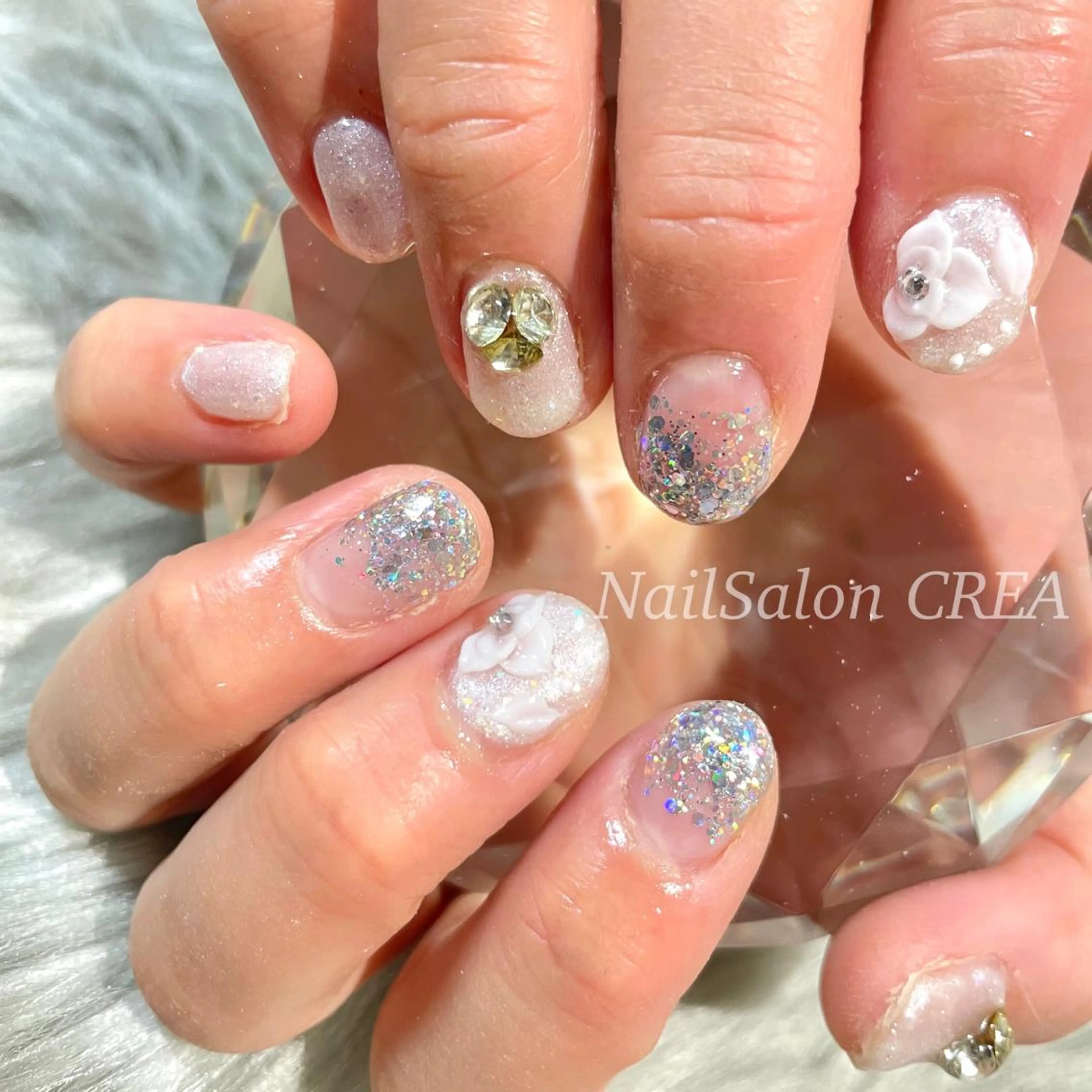 ネイル ブライダルネイル ハンドネイル NailSalon CREAのネイルデザイン