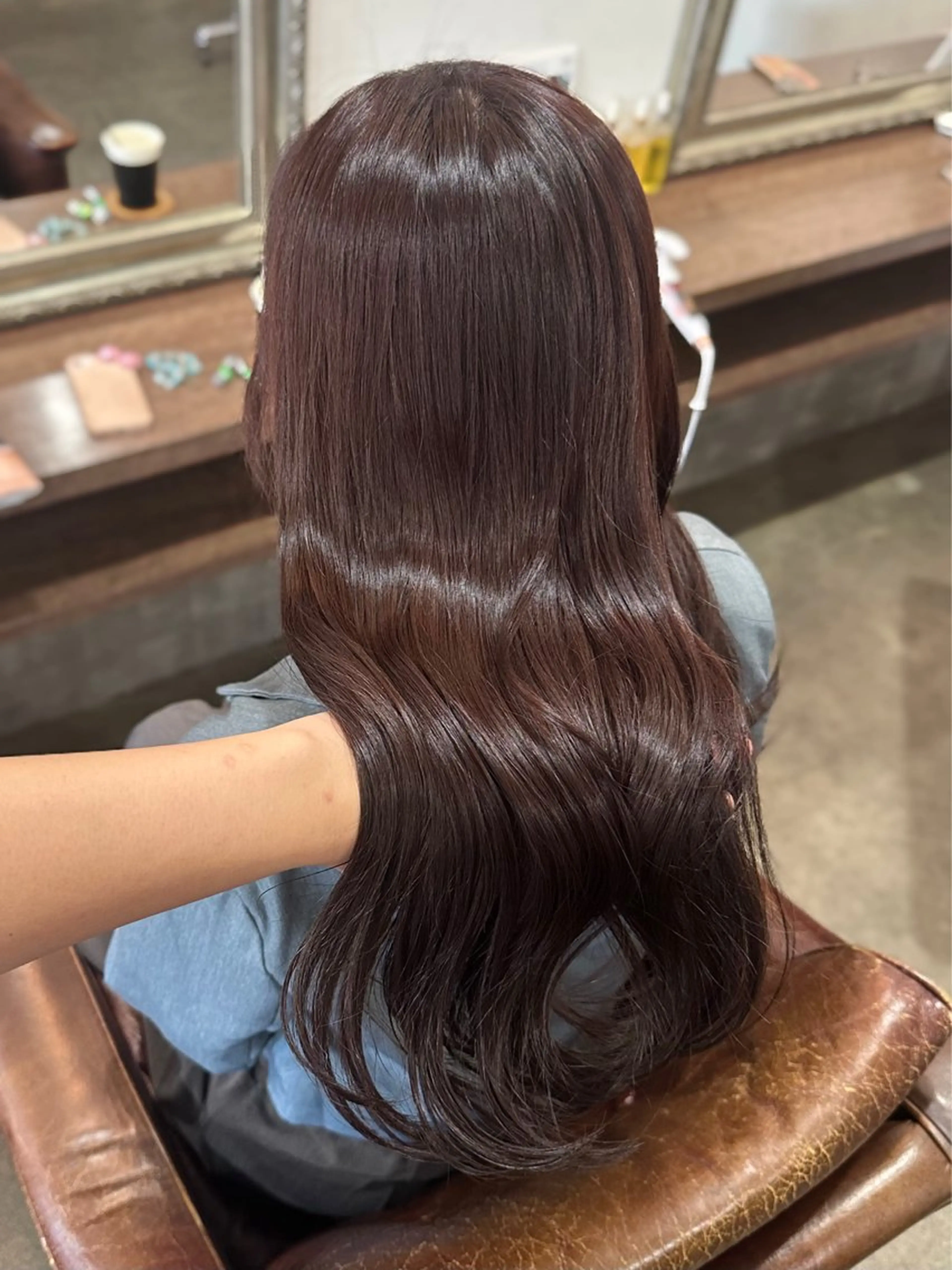 セミロング カラー カット ヘアカラー トリートメント ✨艶カラー/韓国ヘア ✨momoriのヘアスタイル