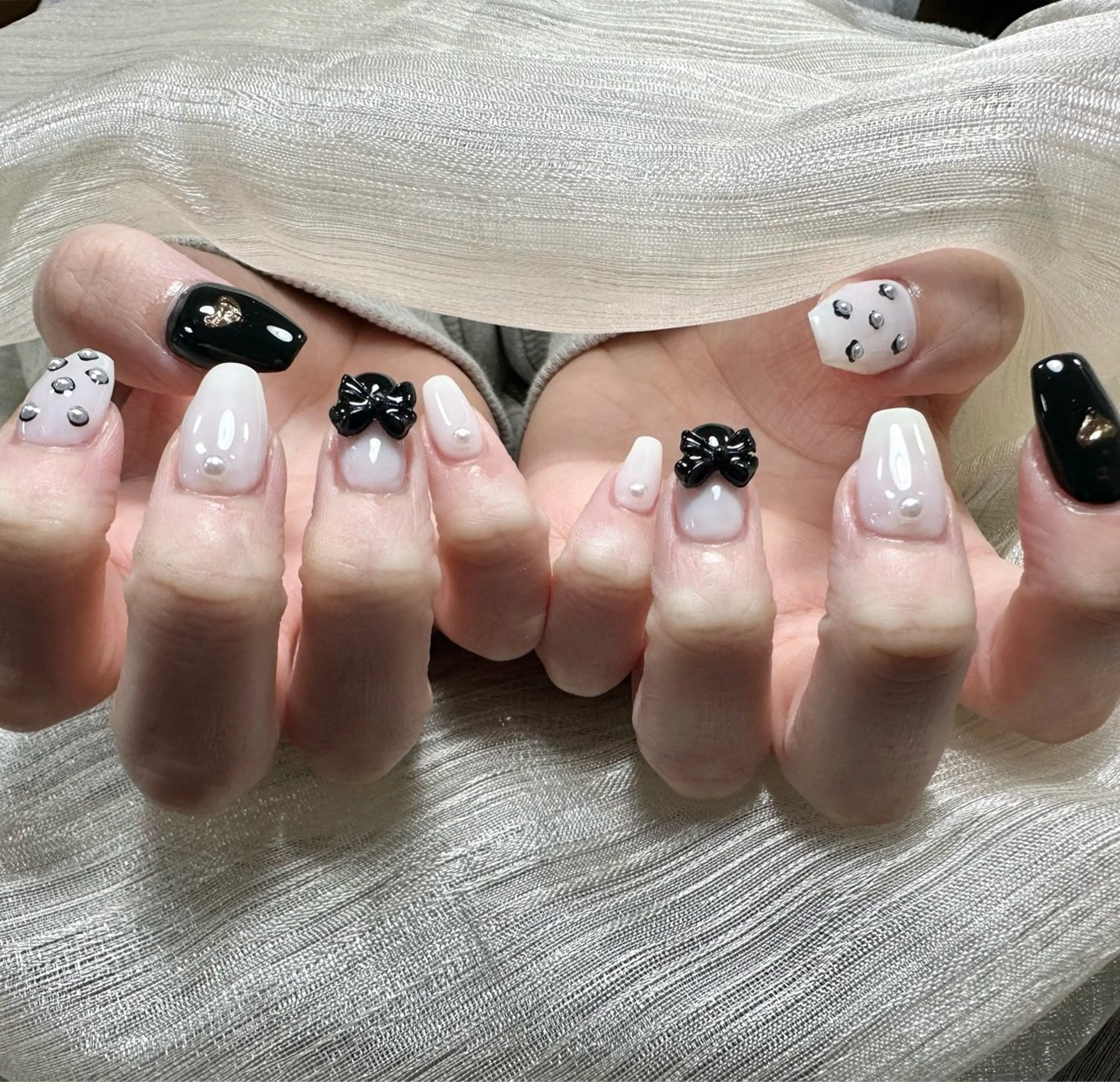 ネイル 長さ出し フレンチネイル グラデーション マグネットネイル マグネットフレンチ ハンドネイル ハンドケア ⭐️Dreamy Nail⭐️のネイルデザイン