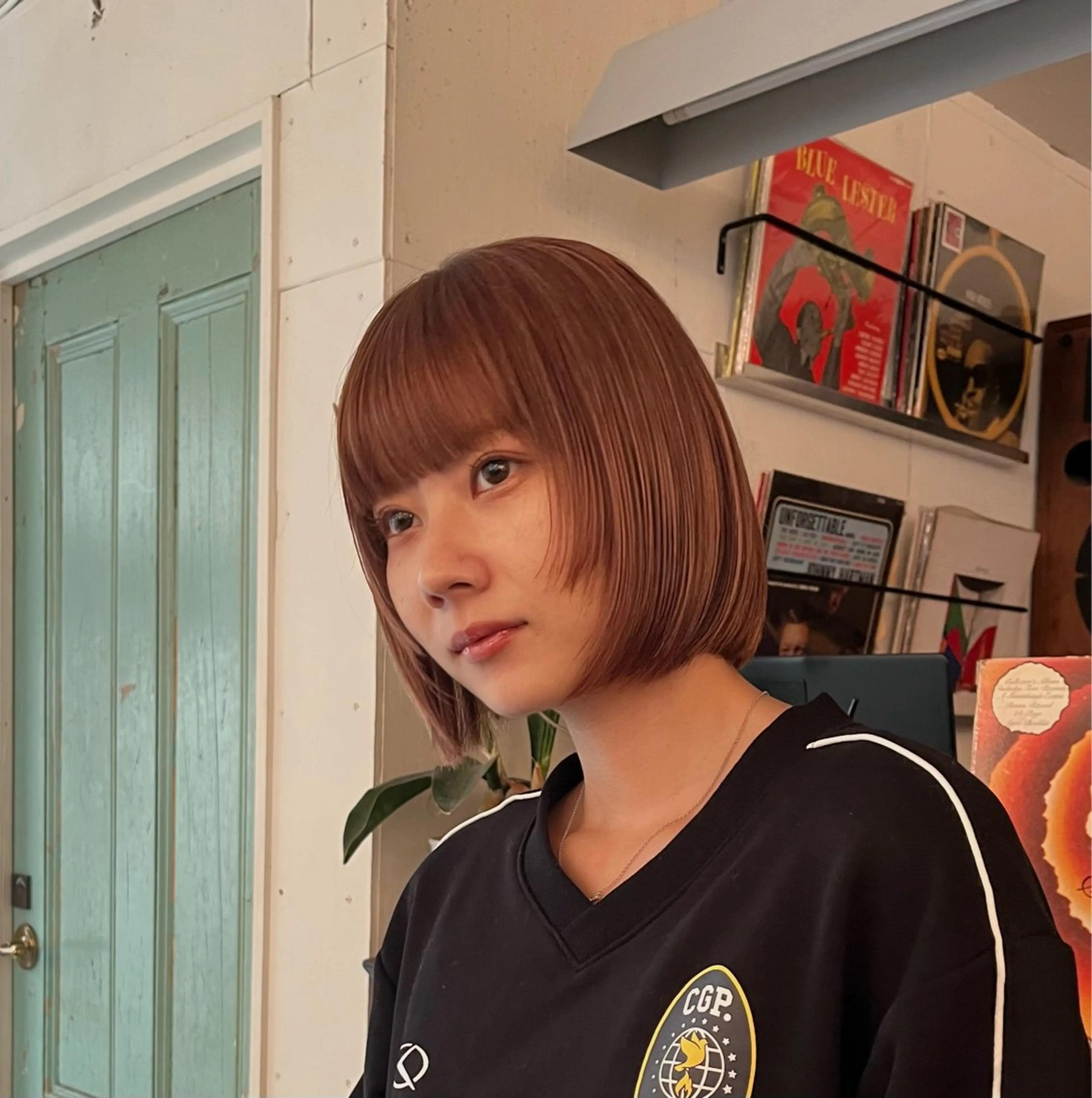 ミディアム ボブ カット 透け感hair/ ボブ/大世のヘアスタイル