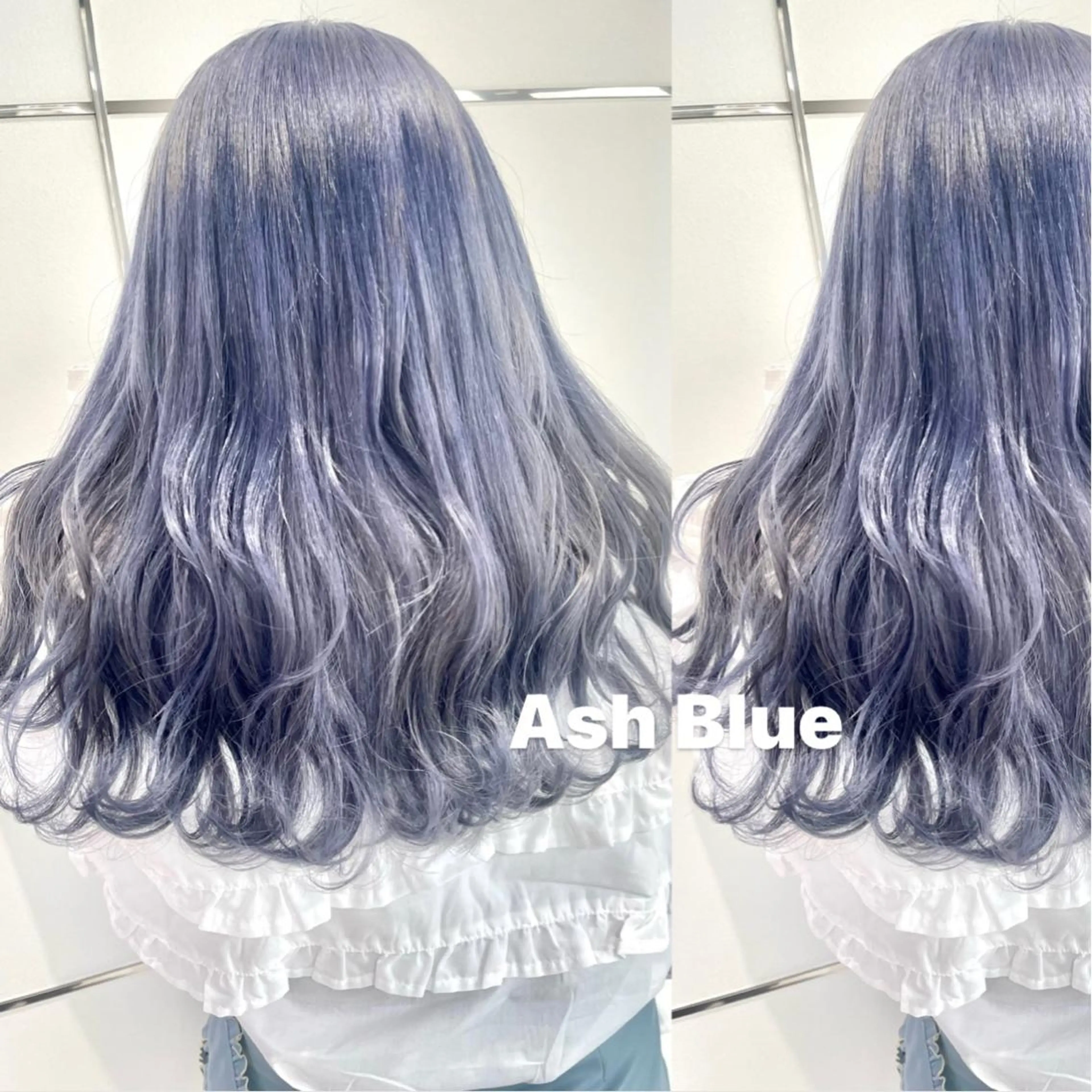 セミロング シールエクステ エクステ ハイライト 髪質改善 ヨシンモリ ヘアカラー 🦋💫ami/ 韓国風カラー🦋💫のヘアスタイル