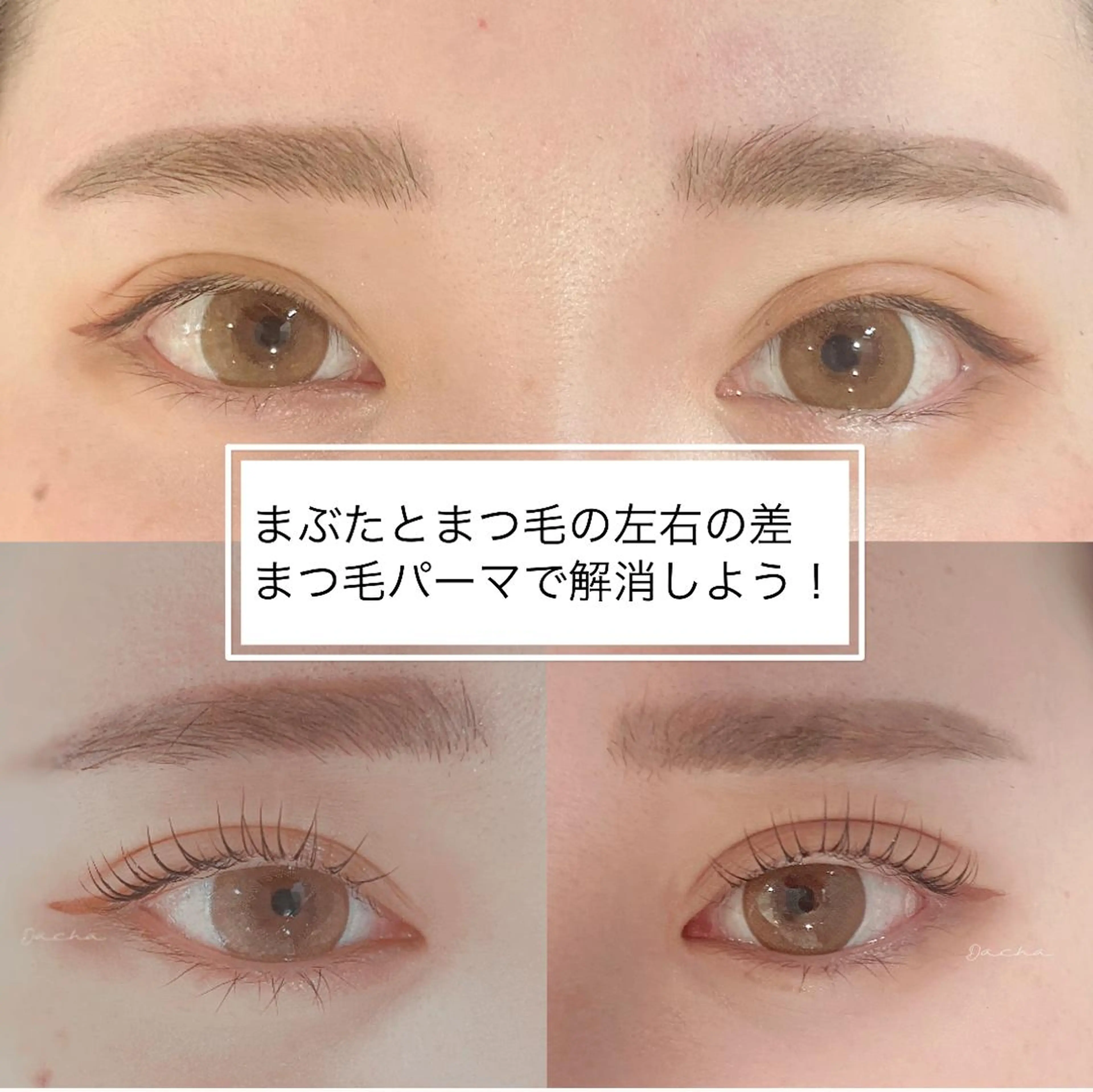 マツエク・マツパ Dacha傷めない 大人のまつ毛屋さんの眉毛・アイブロウイメージ