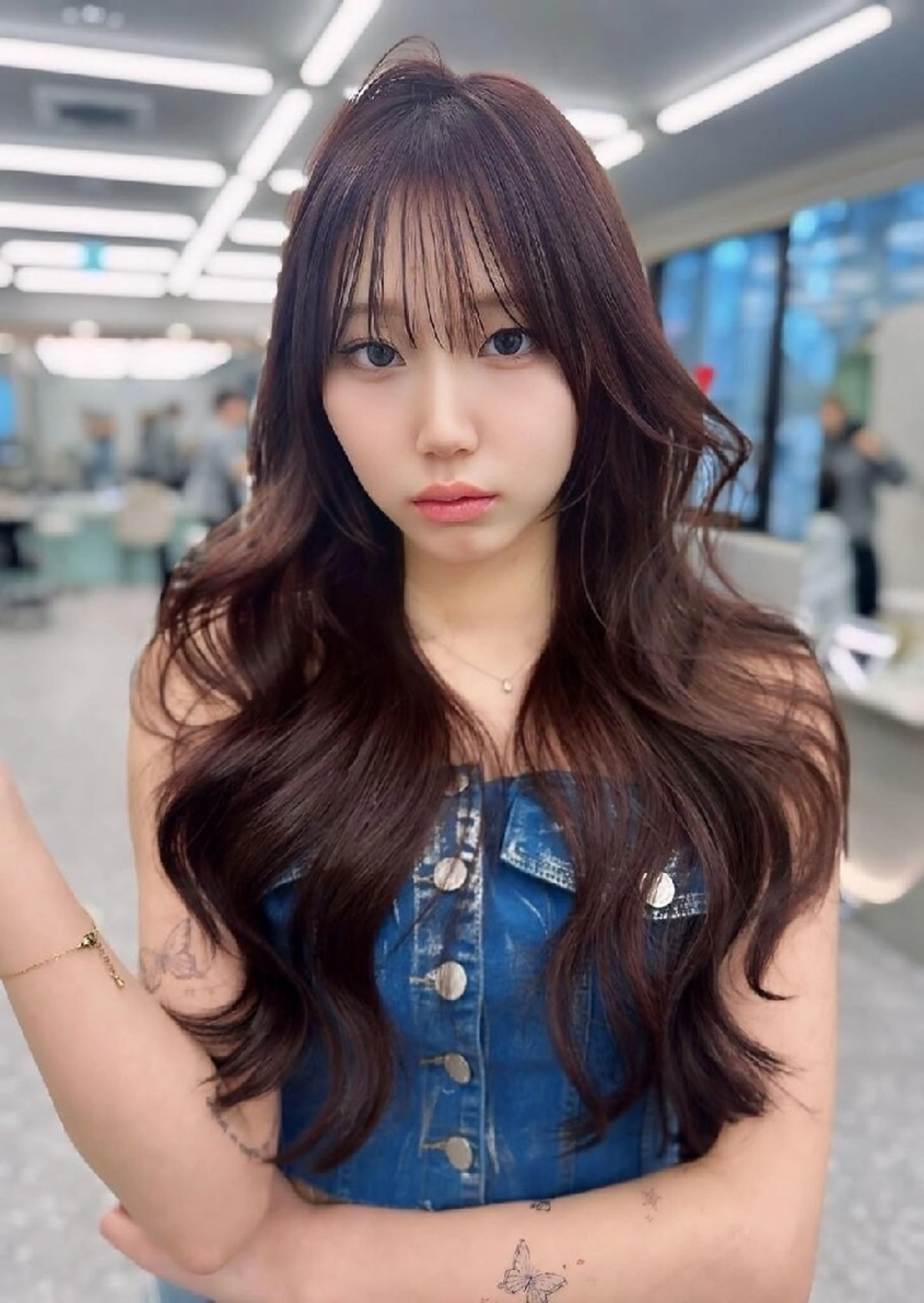 ロング カラー カット ヘアカラー トリートメント Lond Roleのヘアスタイル