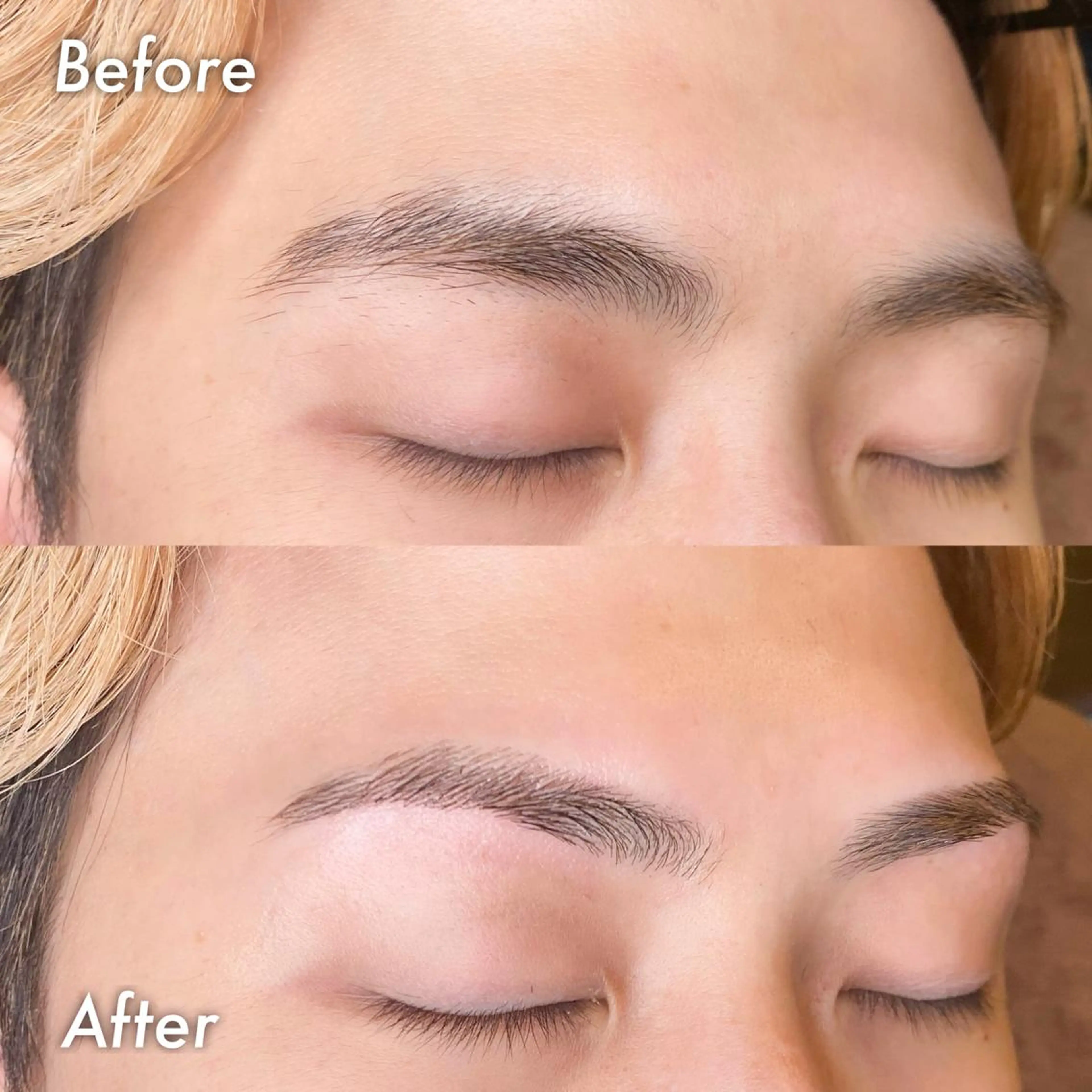 メンズ アイブロウ 眉毛ワックス脱毛 une 石橋阪大前・ 箕面・池田・蛍池のマツエク・マツパデザイン