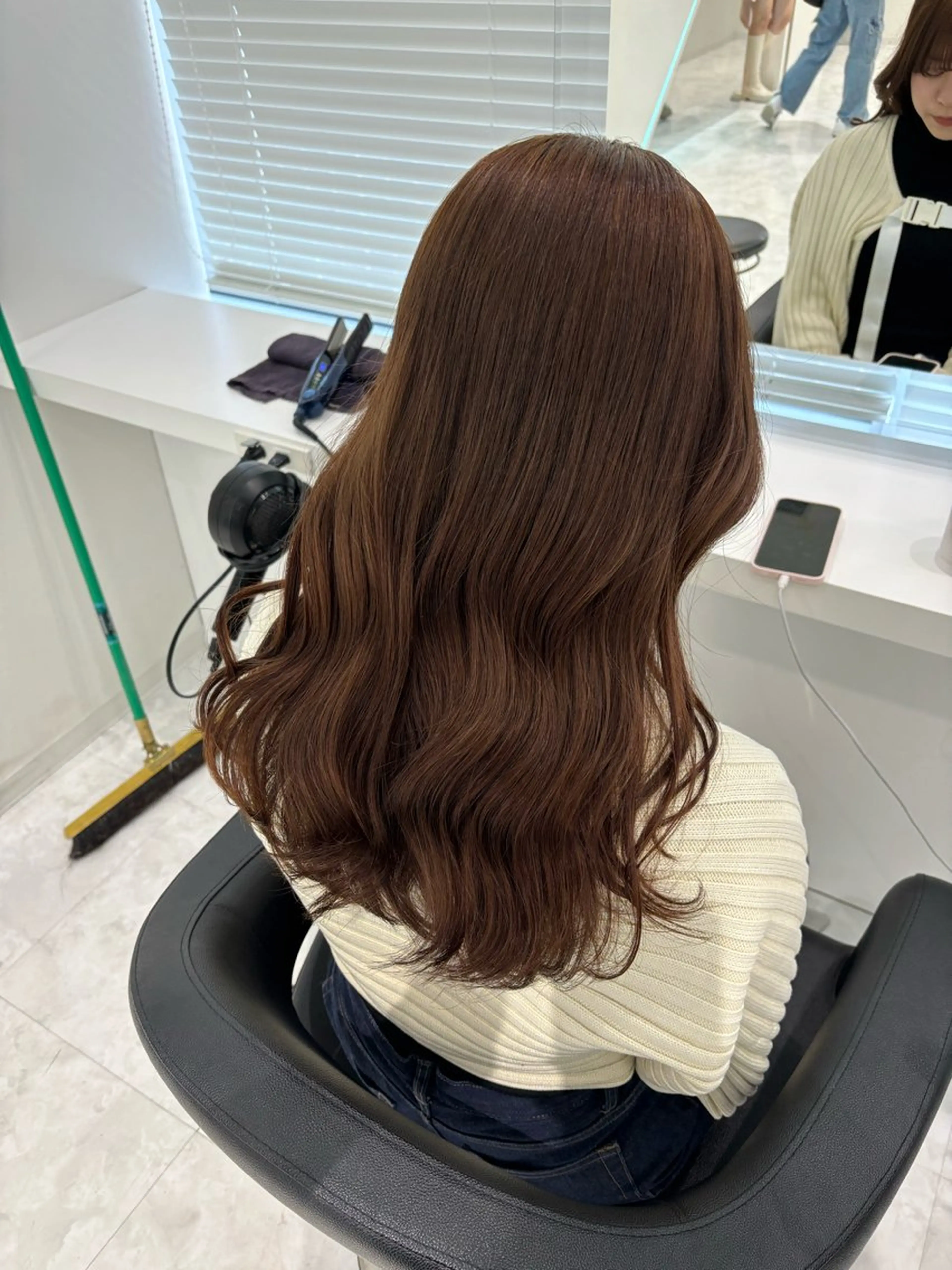 ロング ヘアカラー ヘッドスパ ヘアセット 都内1優しい🤍透明 感カラー🤍サツキのヘアスタイル