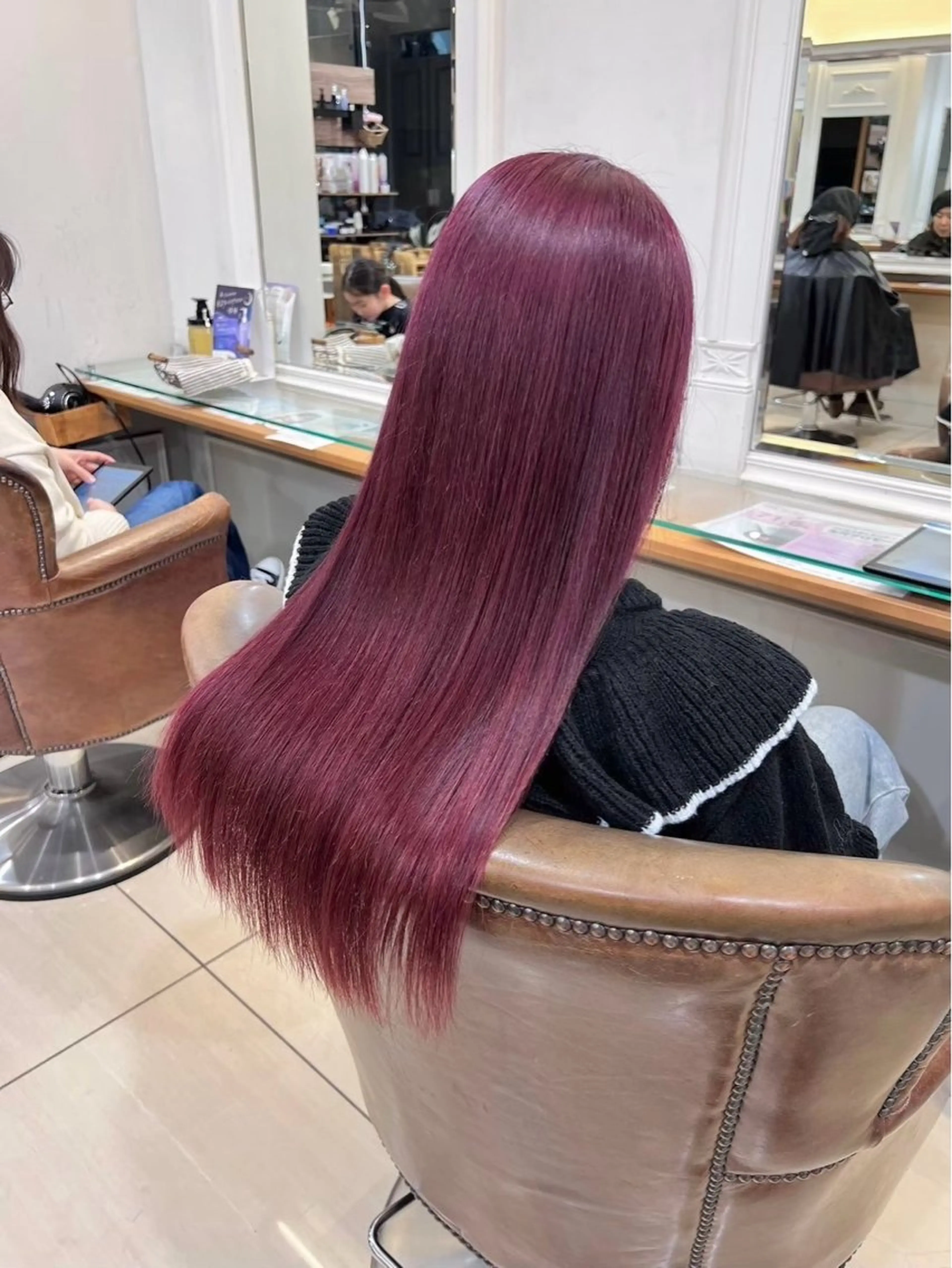 ロング カラー ブリーチ 🎀縮毛矯正✨ Honoka🎀のヘアスタイル
