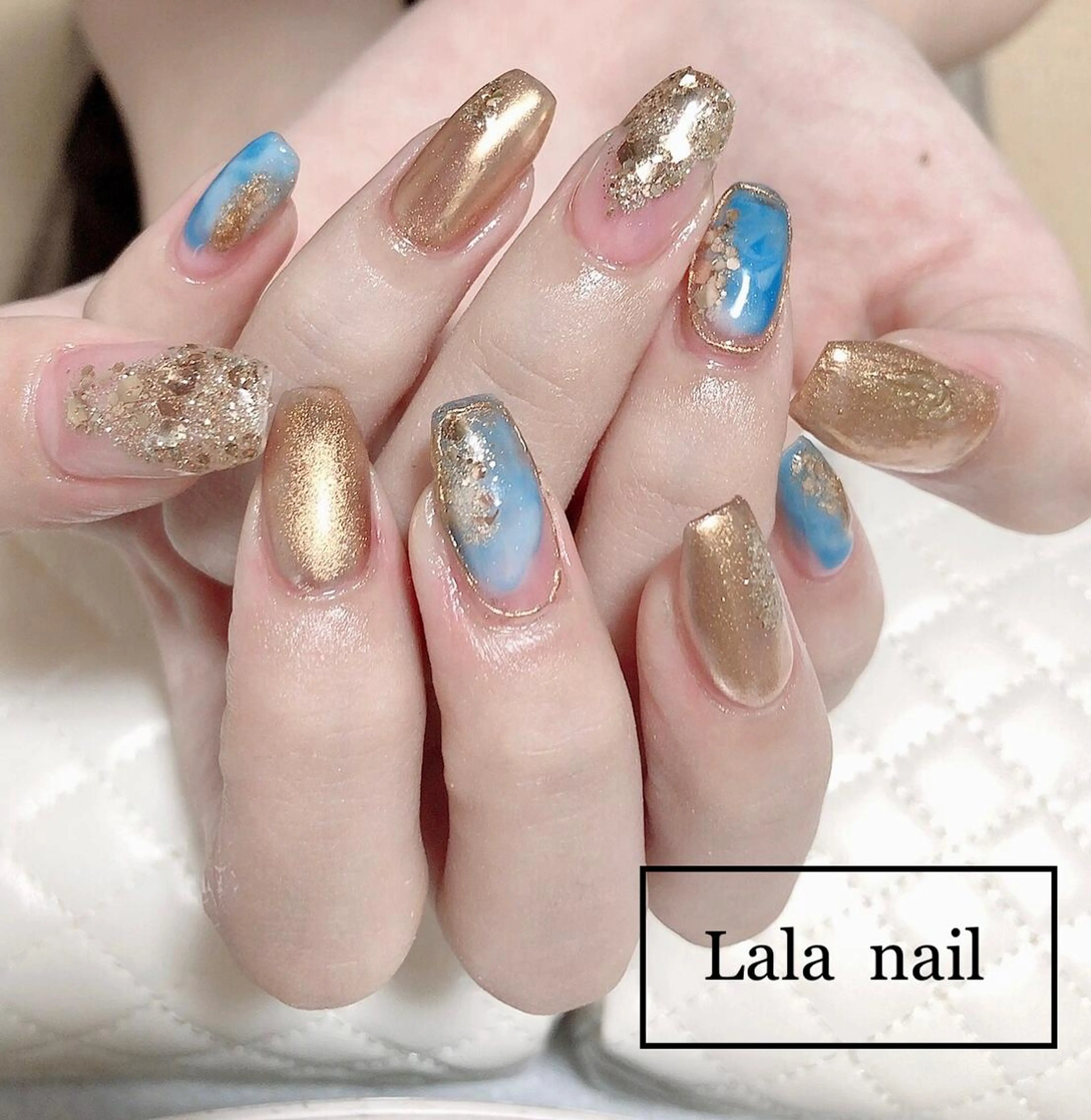 ネイル ニュアンスネイル 夏ネイル Lala nailのネイルデザイン