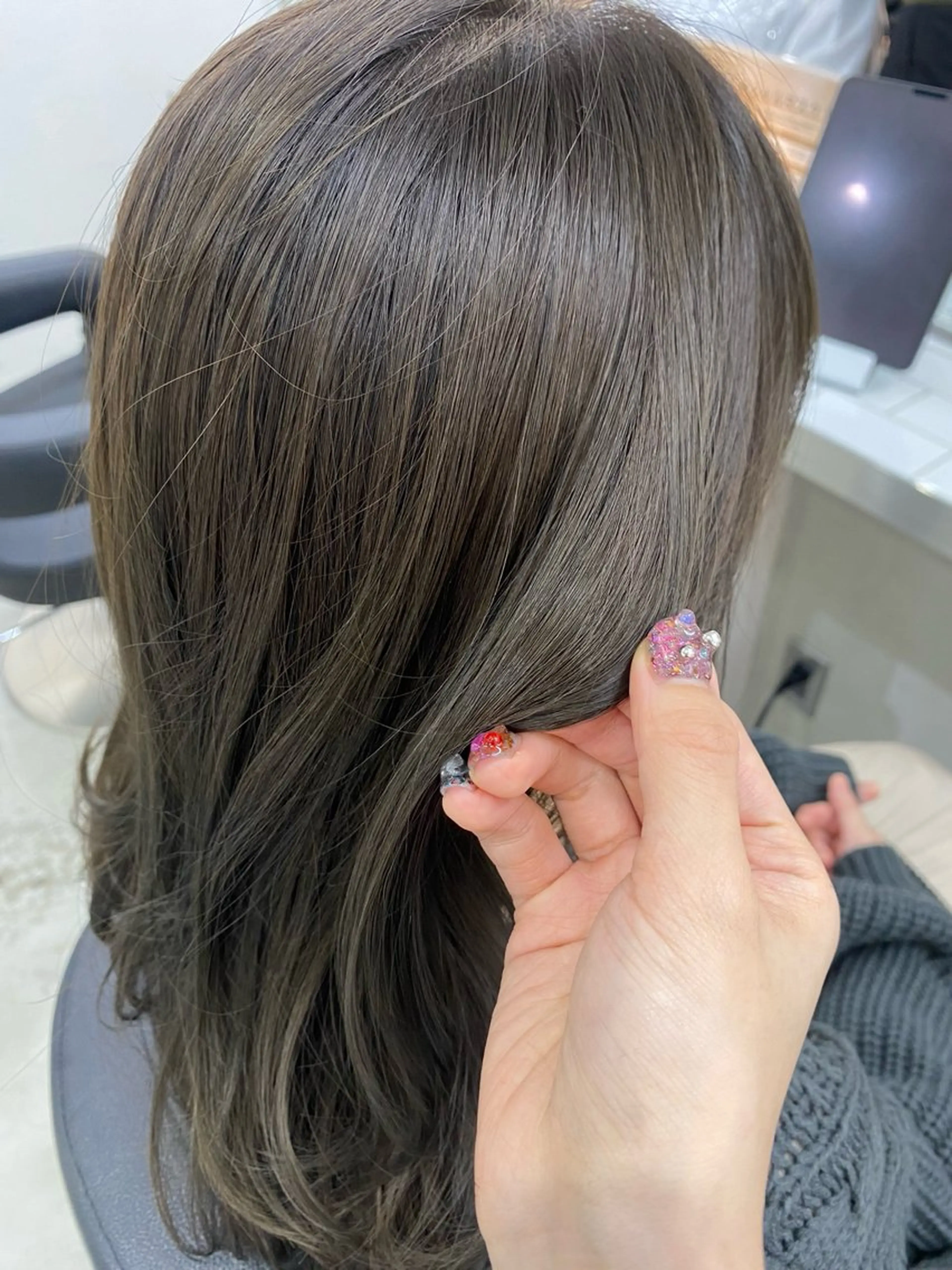 セミロング カラー ヘアカラー ヘッドスパ 銀座 キュアリスト/ nanaco🦔のヘアスタイル