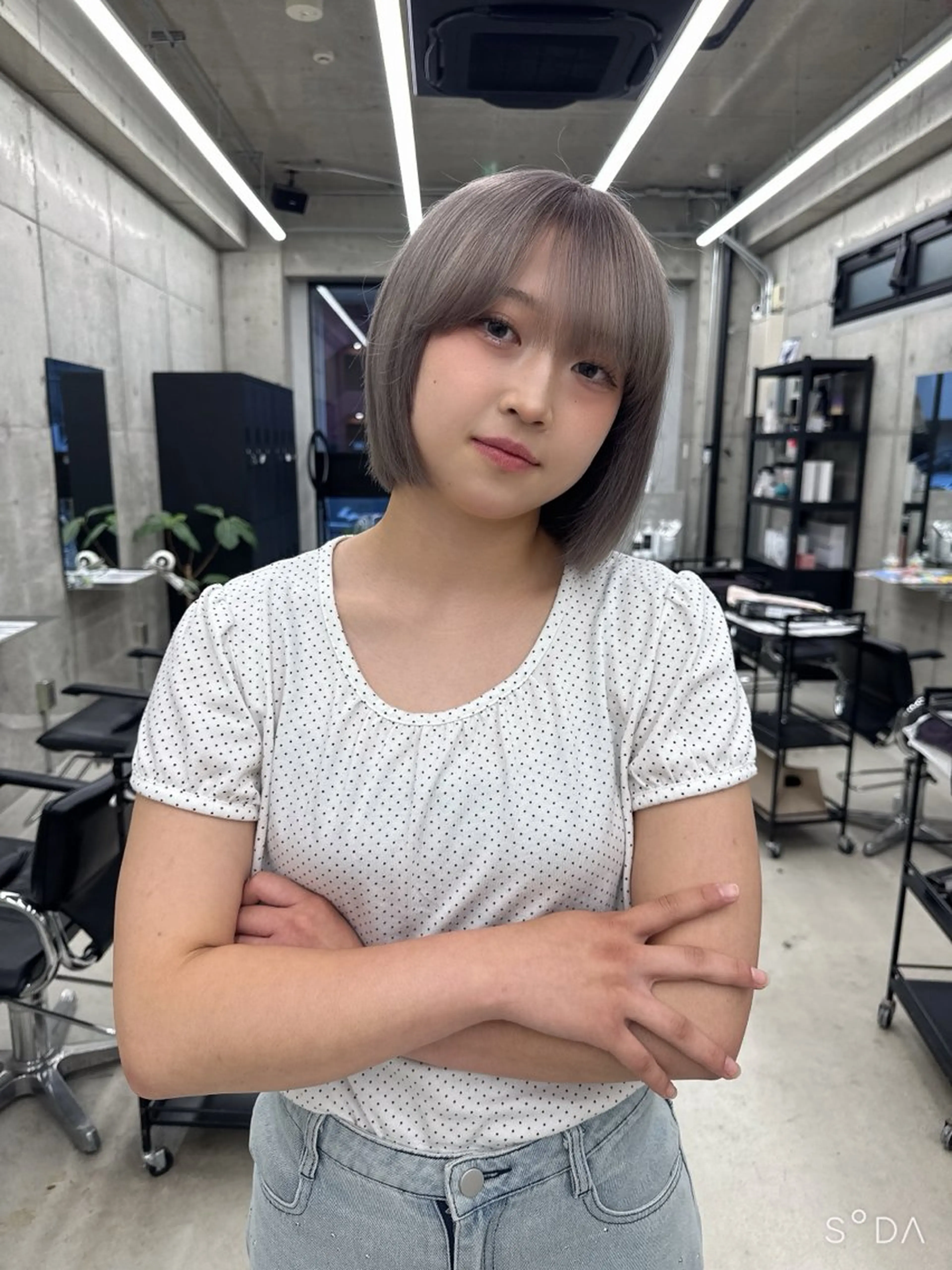 カラー ヘアカラー 和木坂 日美のヘアスタイル