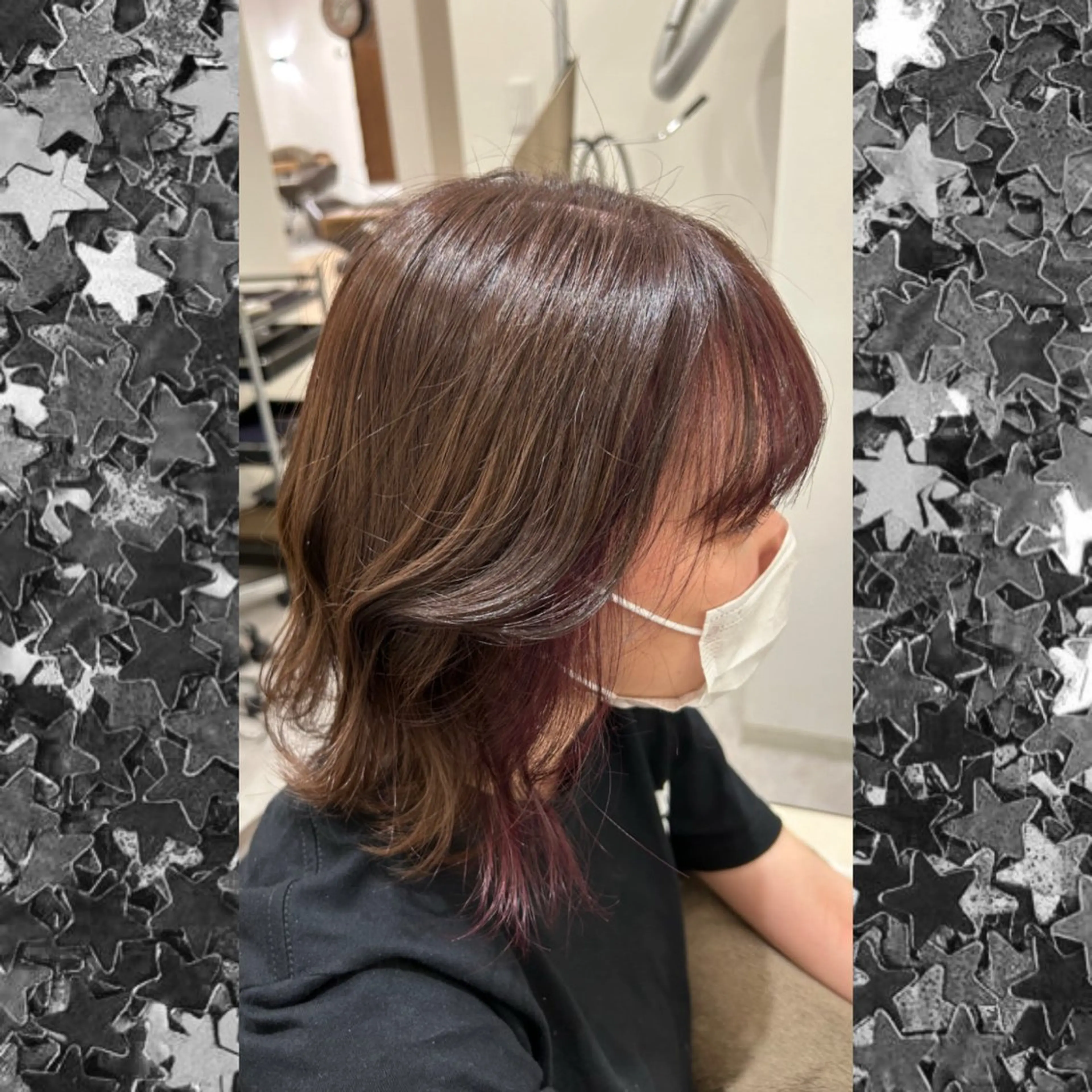 カラー ベージュカラー ピンクカラー ヘアカラー 渡邊 玲来のヘアスタイル