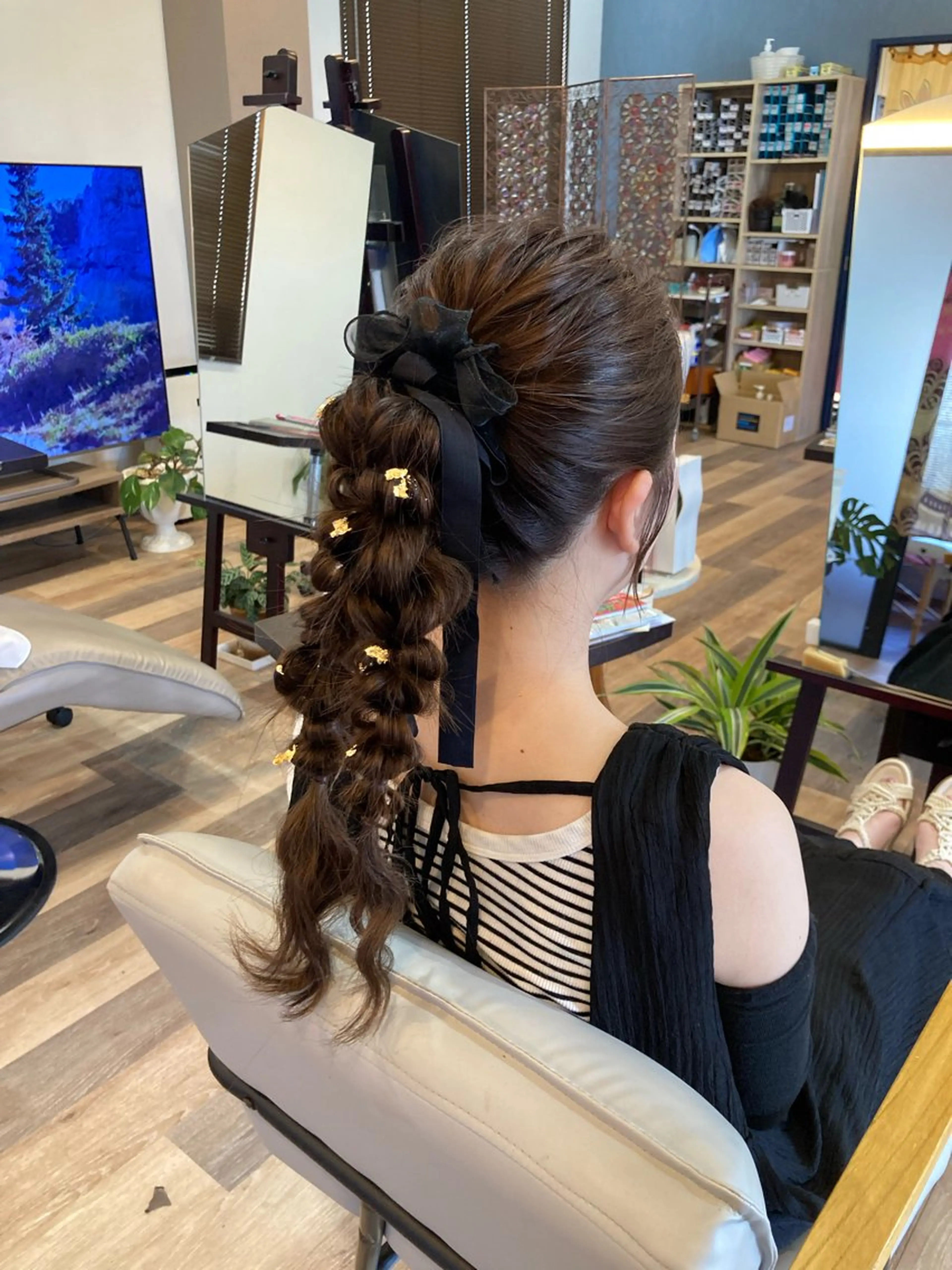 ヘアアレンジ✮*｡ﾟ編みおろし限定クーポン🩷の写真