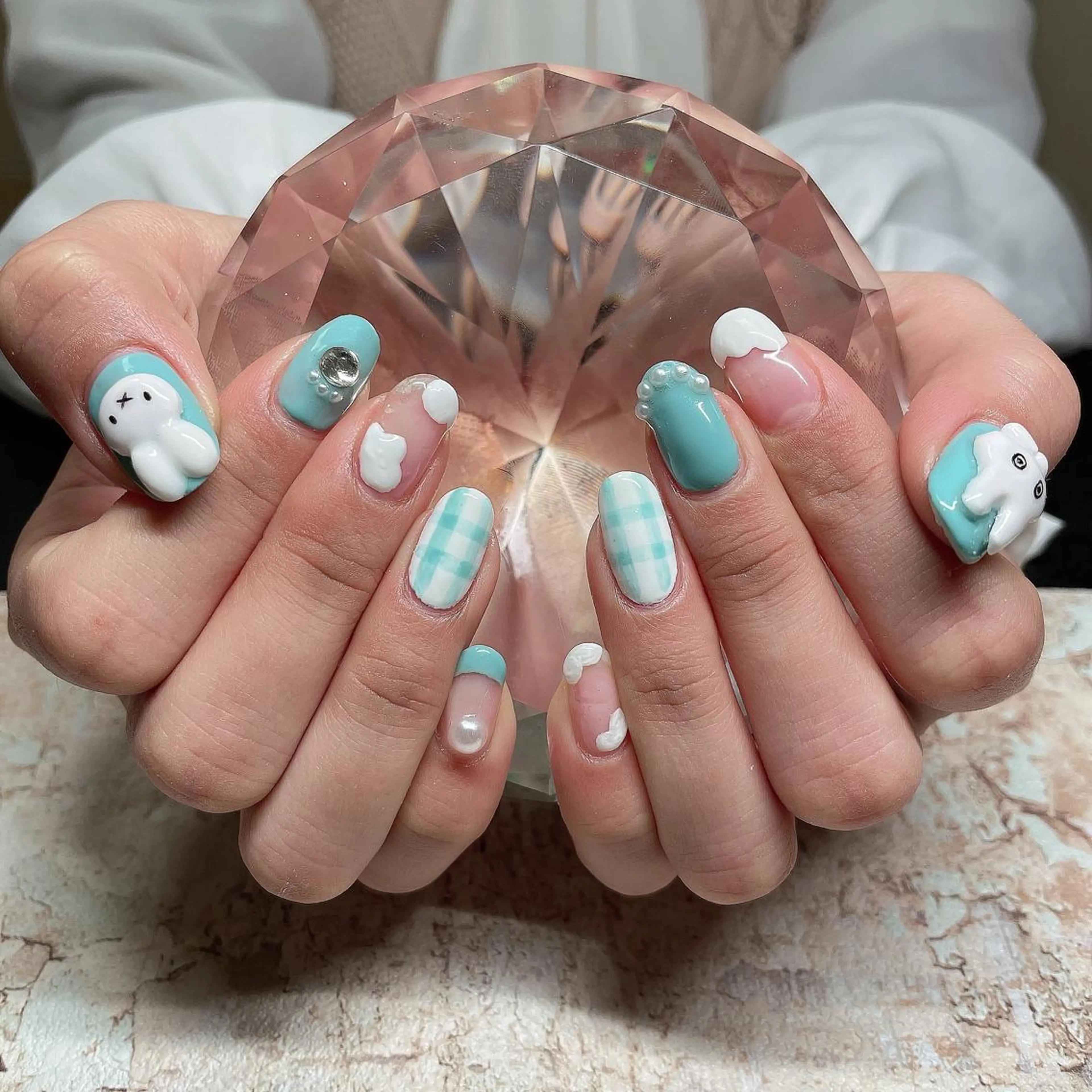 ネイル アートネイル フレンチネイル ジェルネイル グラデーション 韓国ネイル Nail room Bimano所属・Bimano seica♡+°のネイルデザイン