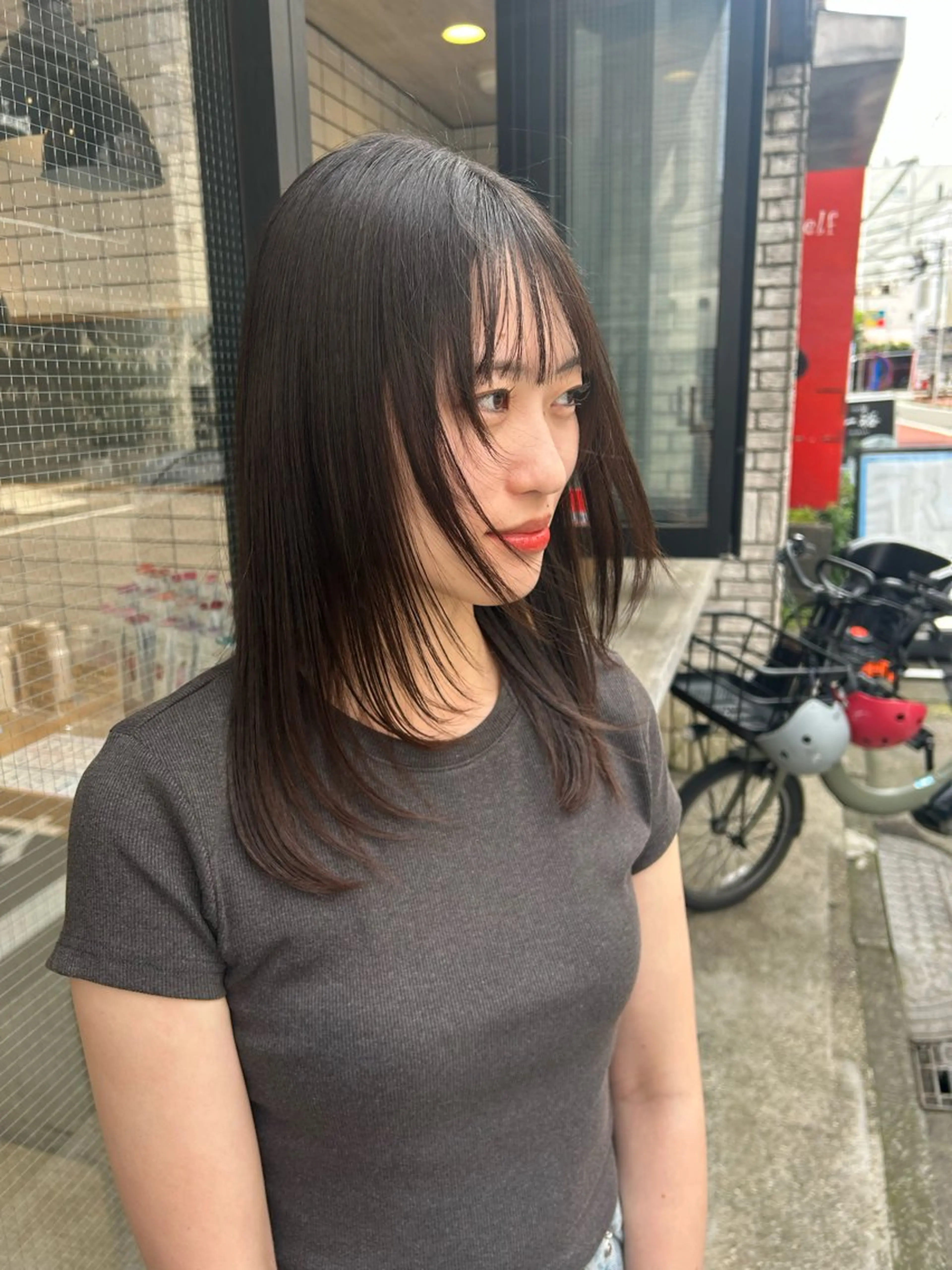 ミディアム カット hiyoka🐈‍⬛ ◎暖色カラー🥀のヘアスタイル
