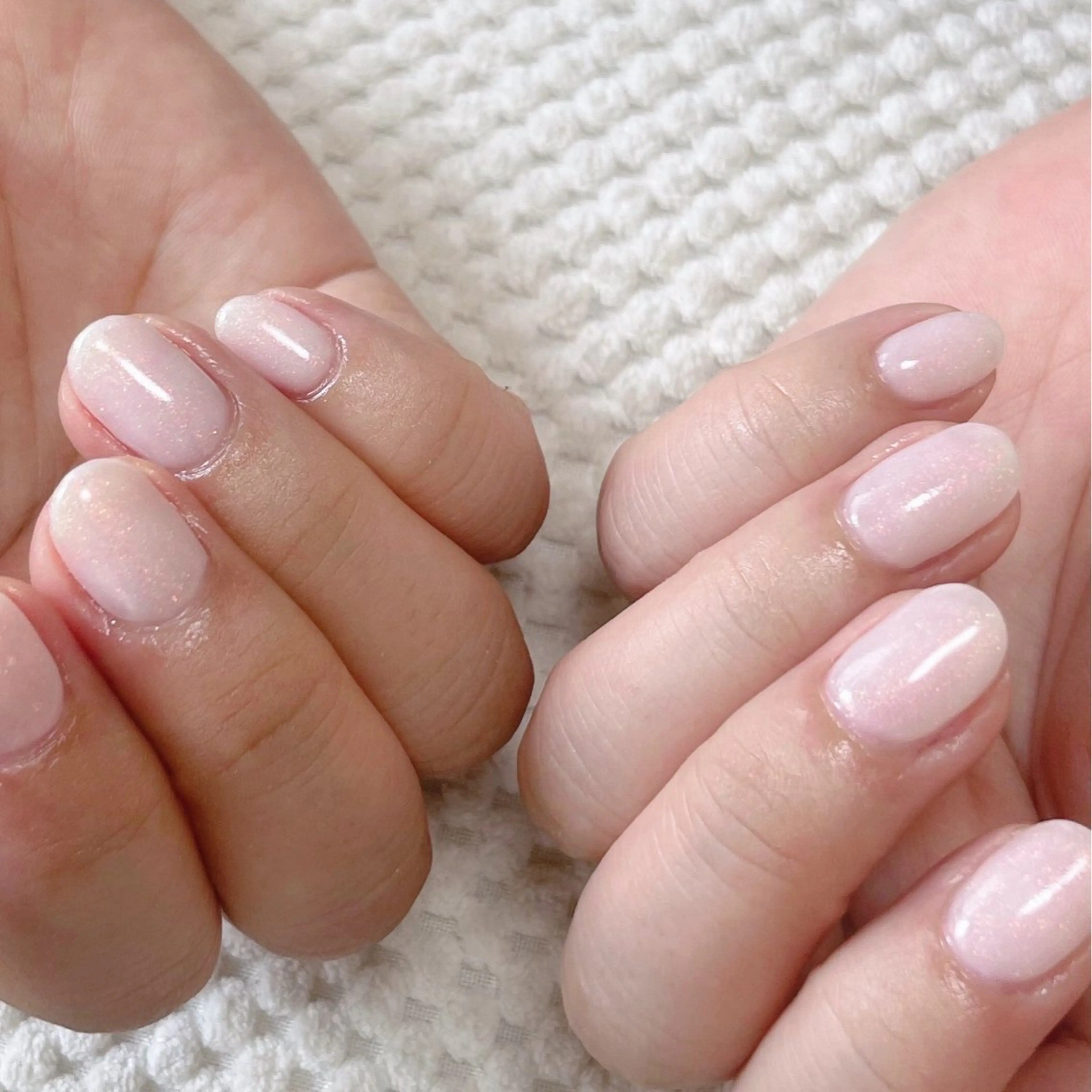 ネイル ジェルネイル ラメ(グリッター) ミラーネイル ワンカラーネイル tamu nail 　金町のネイルデザイン