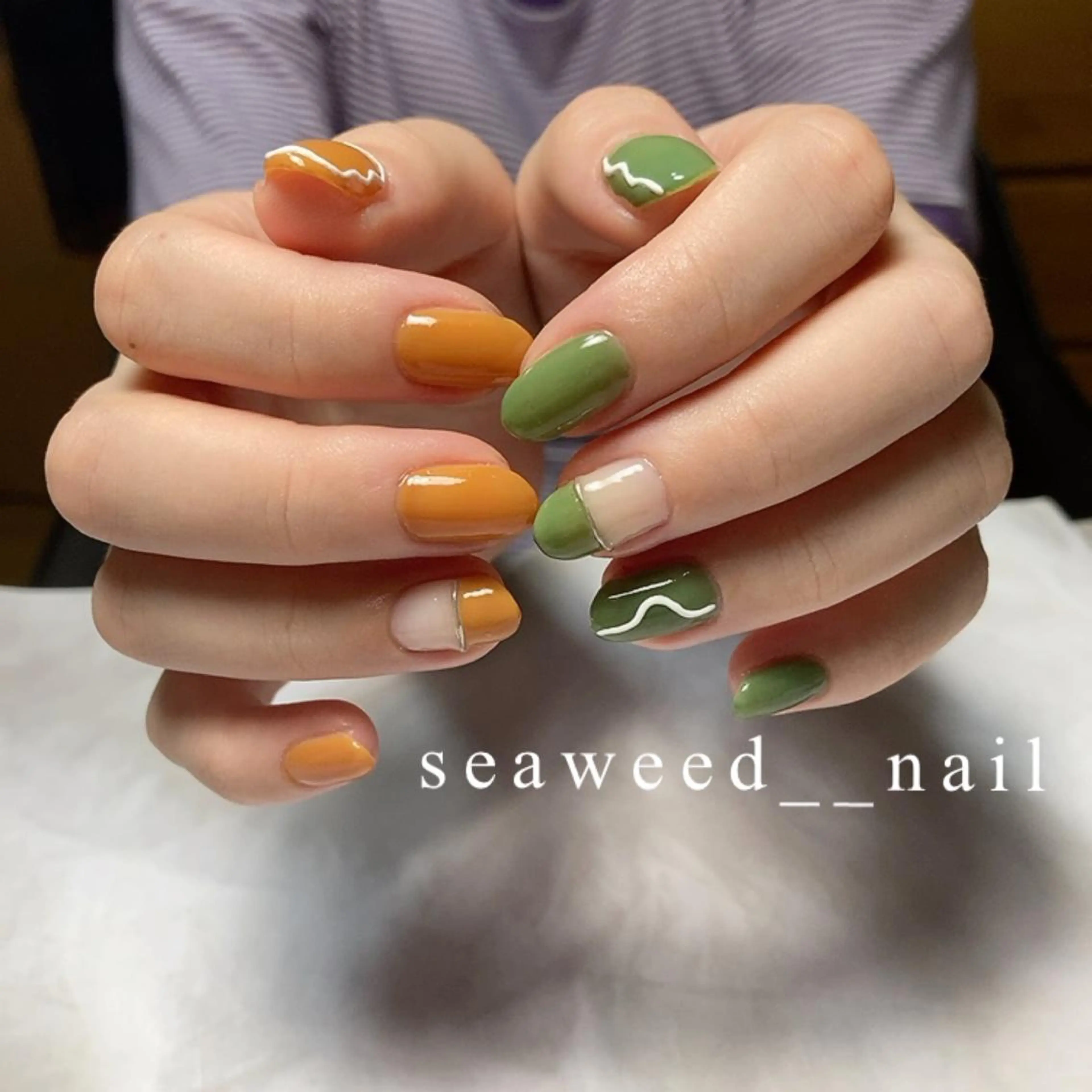 ネイル ハンドネイル seaweed nailのネイルデザイン