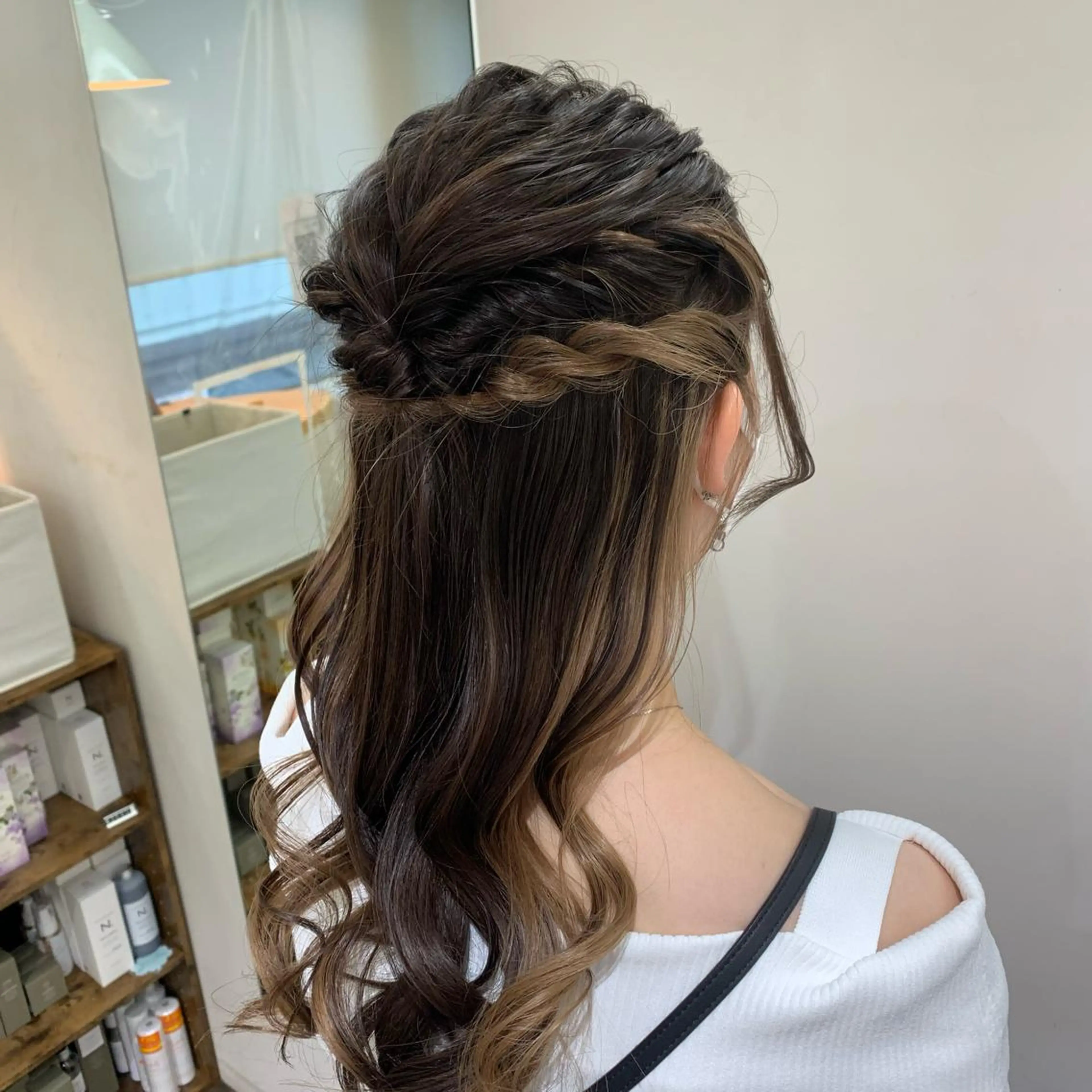 ヘアアレンジ ヘアセット GO TODAY シェアサロン 銀座Arc店所属・デジタルパーマ🫧 韓国風ヘア🫧サクラのヘアスタイル