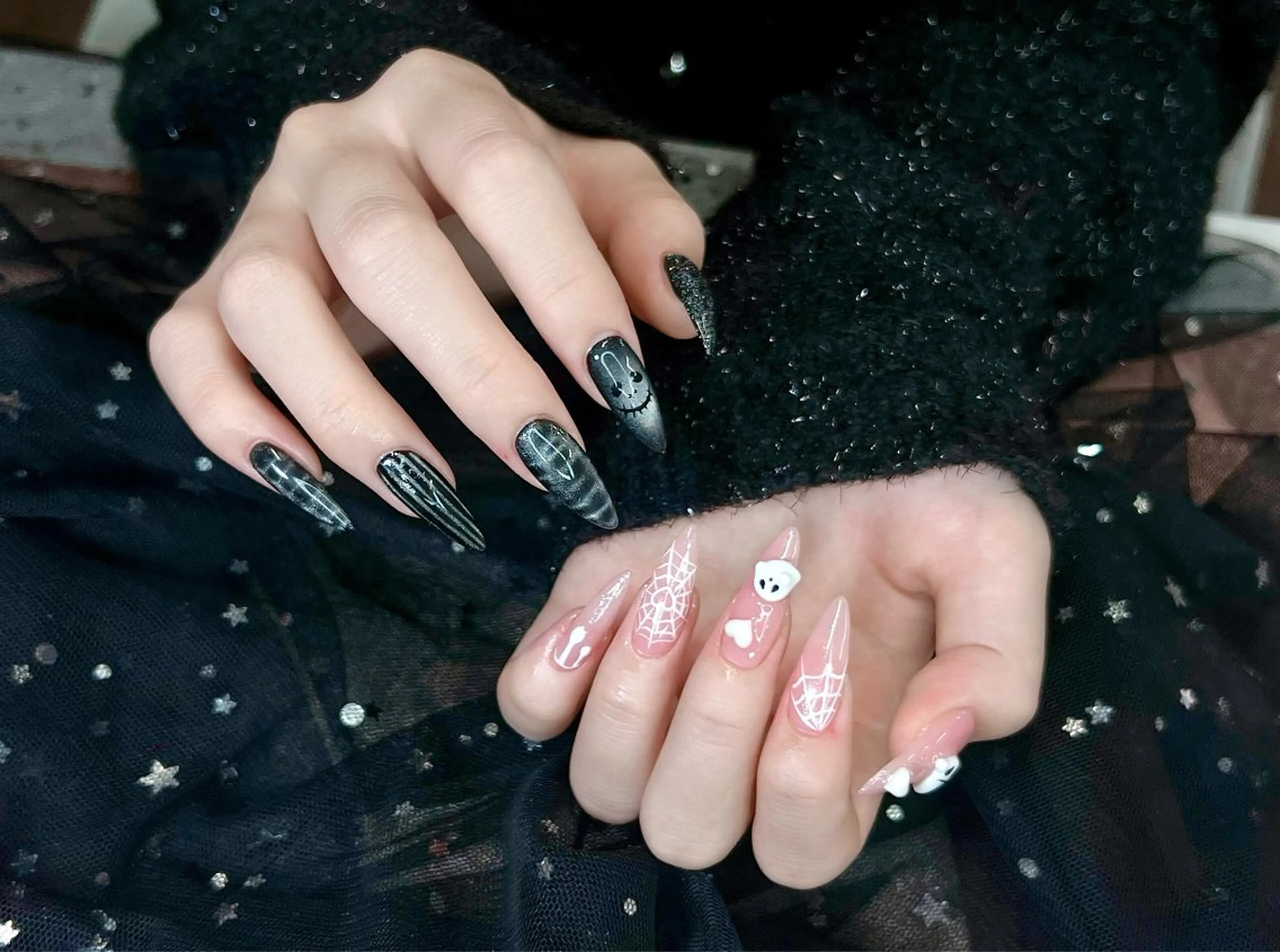 ネイル アートネイル 長さ出し ネイルチップ Lya Nail Salonのネイルデザイン