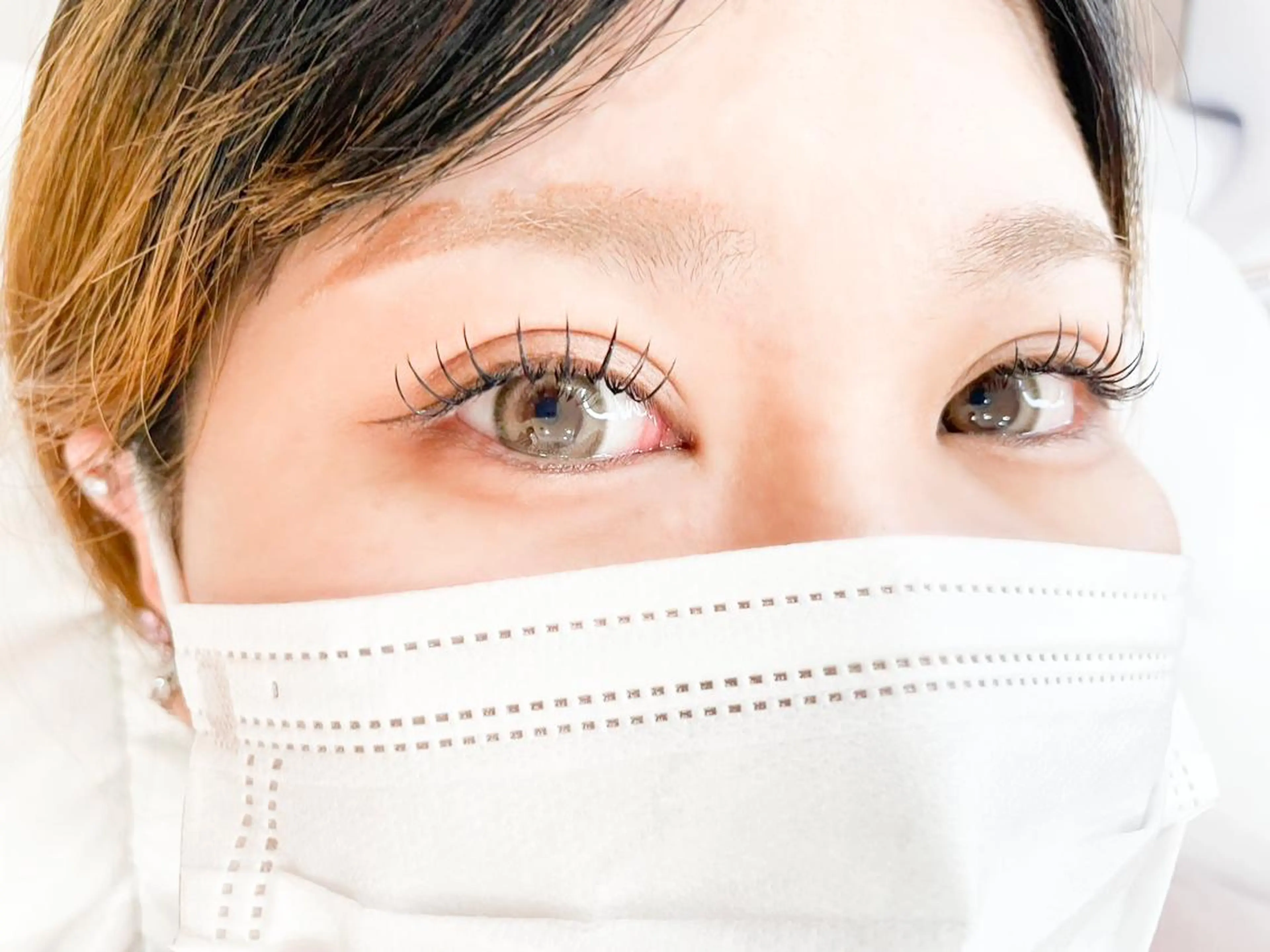 フラットラッシュマツエク100本の写真
