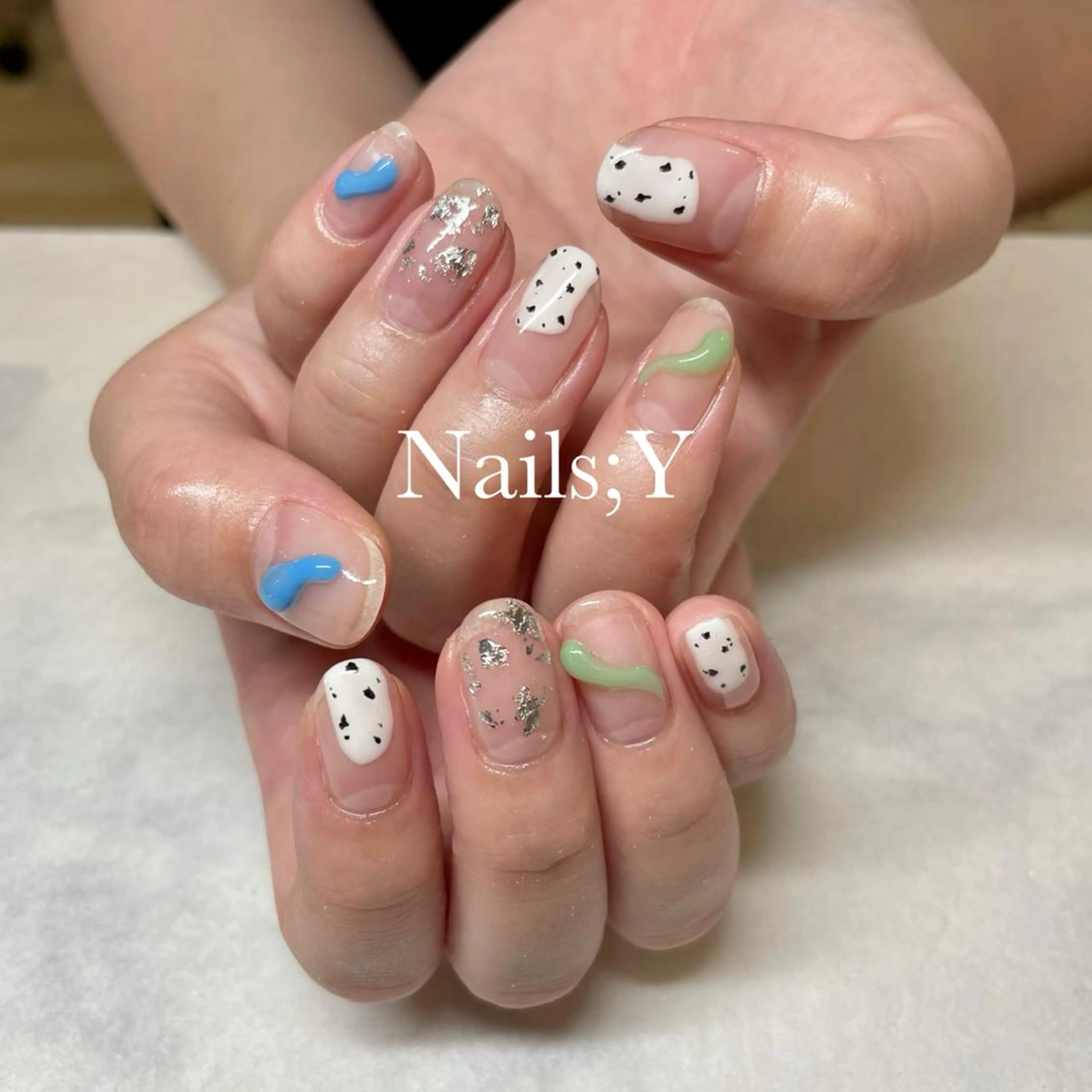 ネイル 韓国ネイル ぷっくりネイル ハンドネイル yo koのネイルデザイン