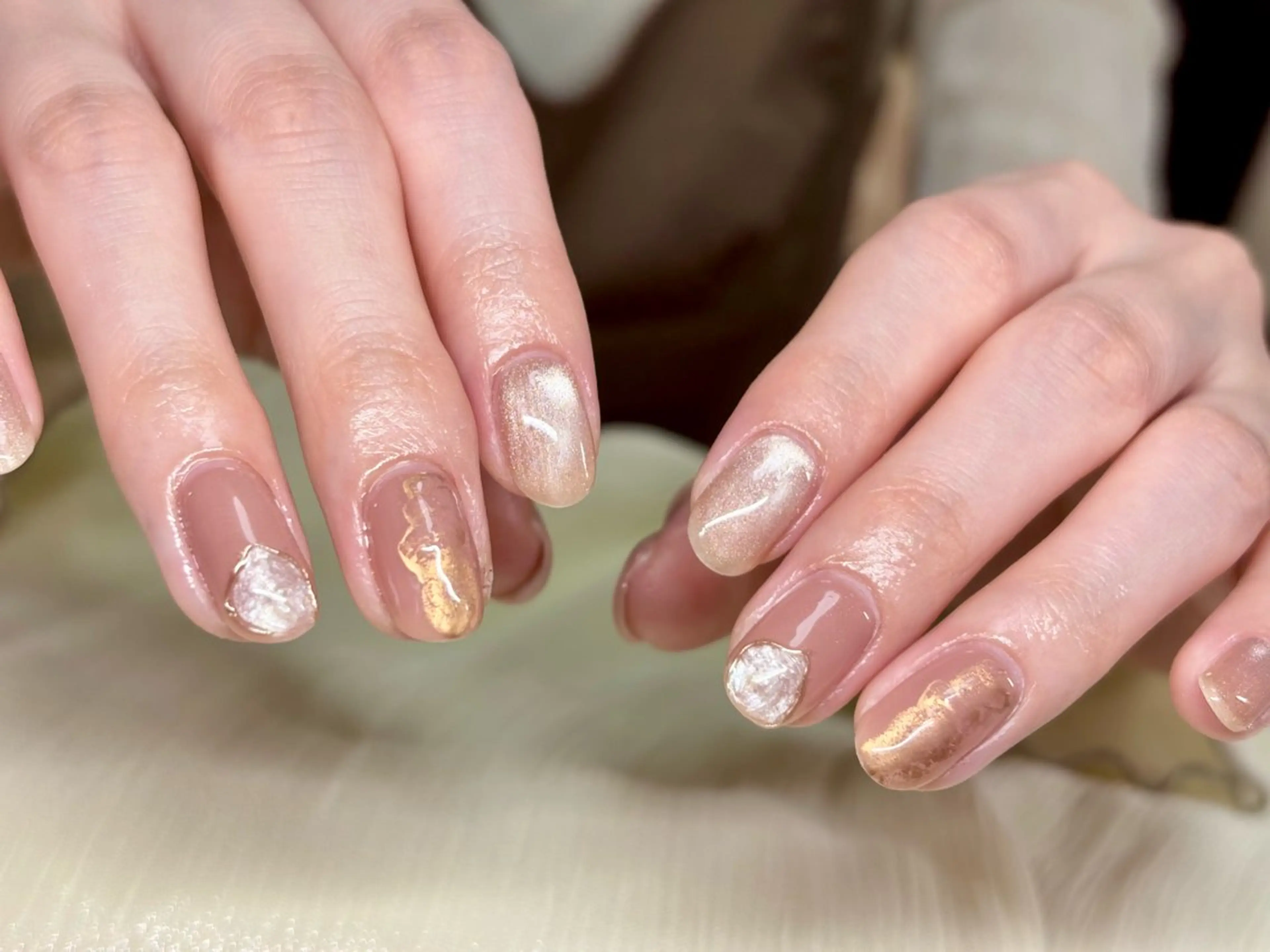 ネイル ニュアンスネイル シンプルネイル N.KIRARI hanaのネイルデザイン