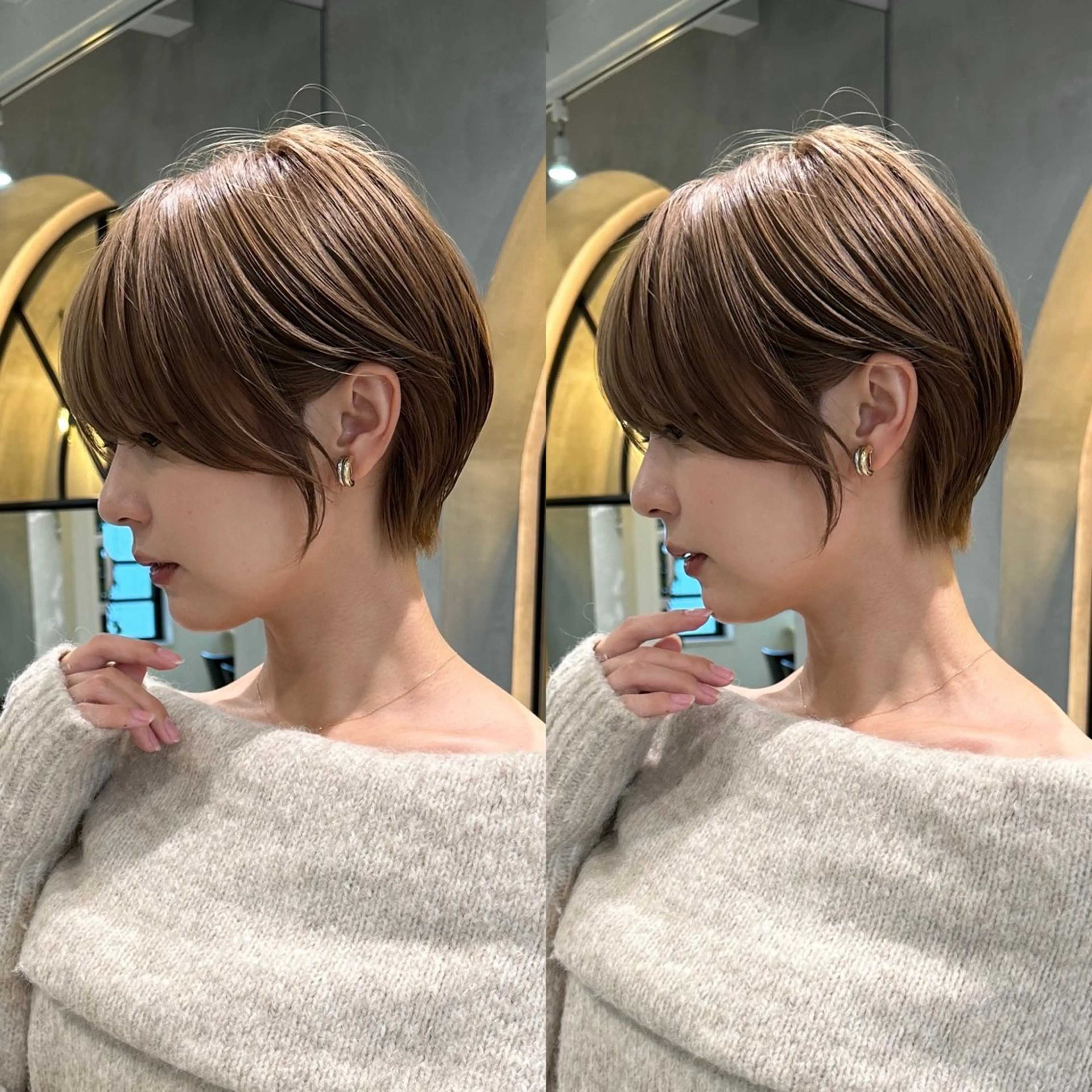 ショート ショートヘア 小顔カット カット ヘアカラー トリートメント ヘッドスパ 遠藤大雅 ショート /韓国ボブ🌈のヘアスタイル