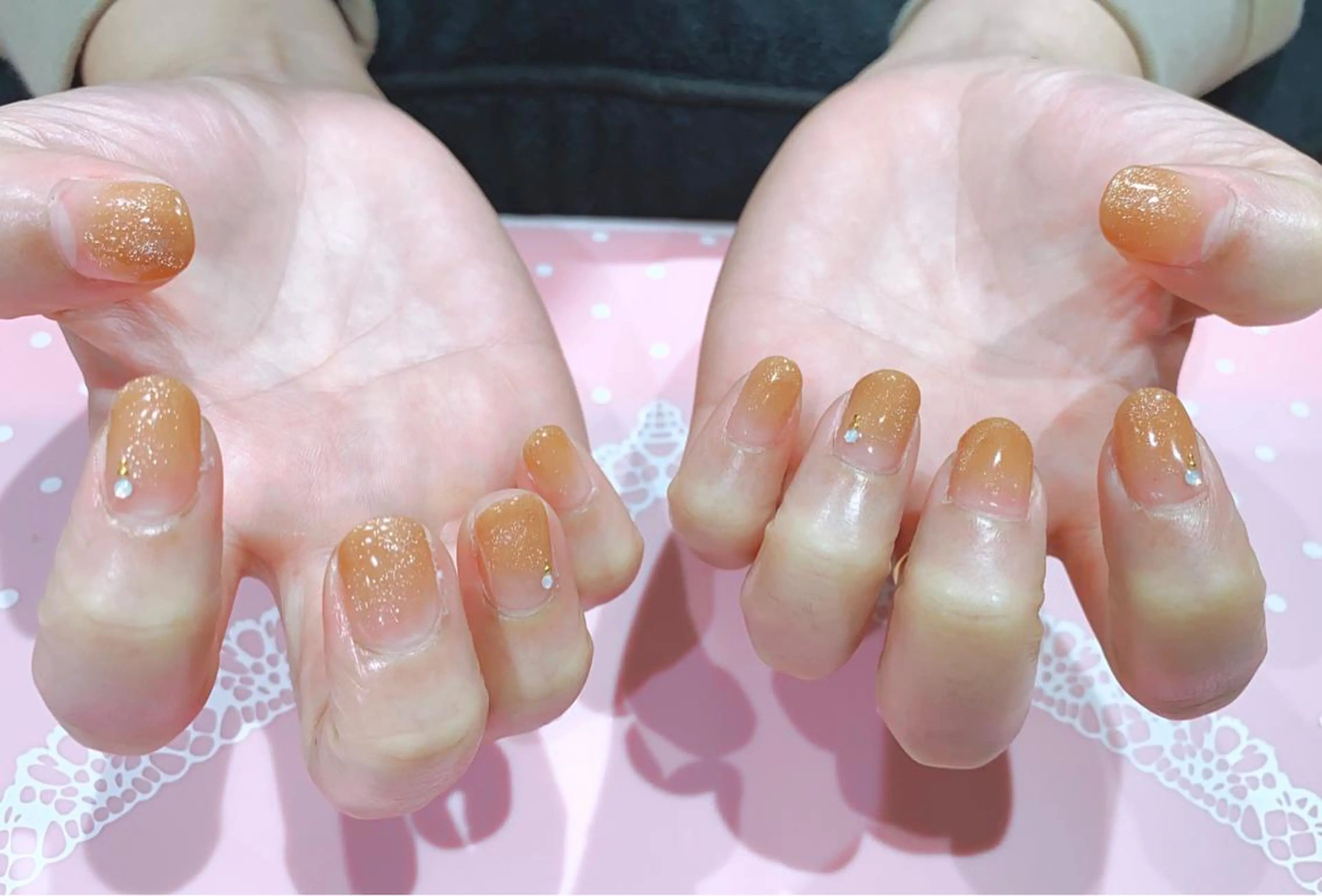 ネイル ジェルネイル グラデーション キラキラネイル マグネットネイル VIST☆ ｍａｍｉのネイルデザイン