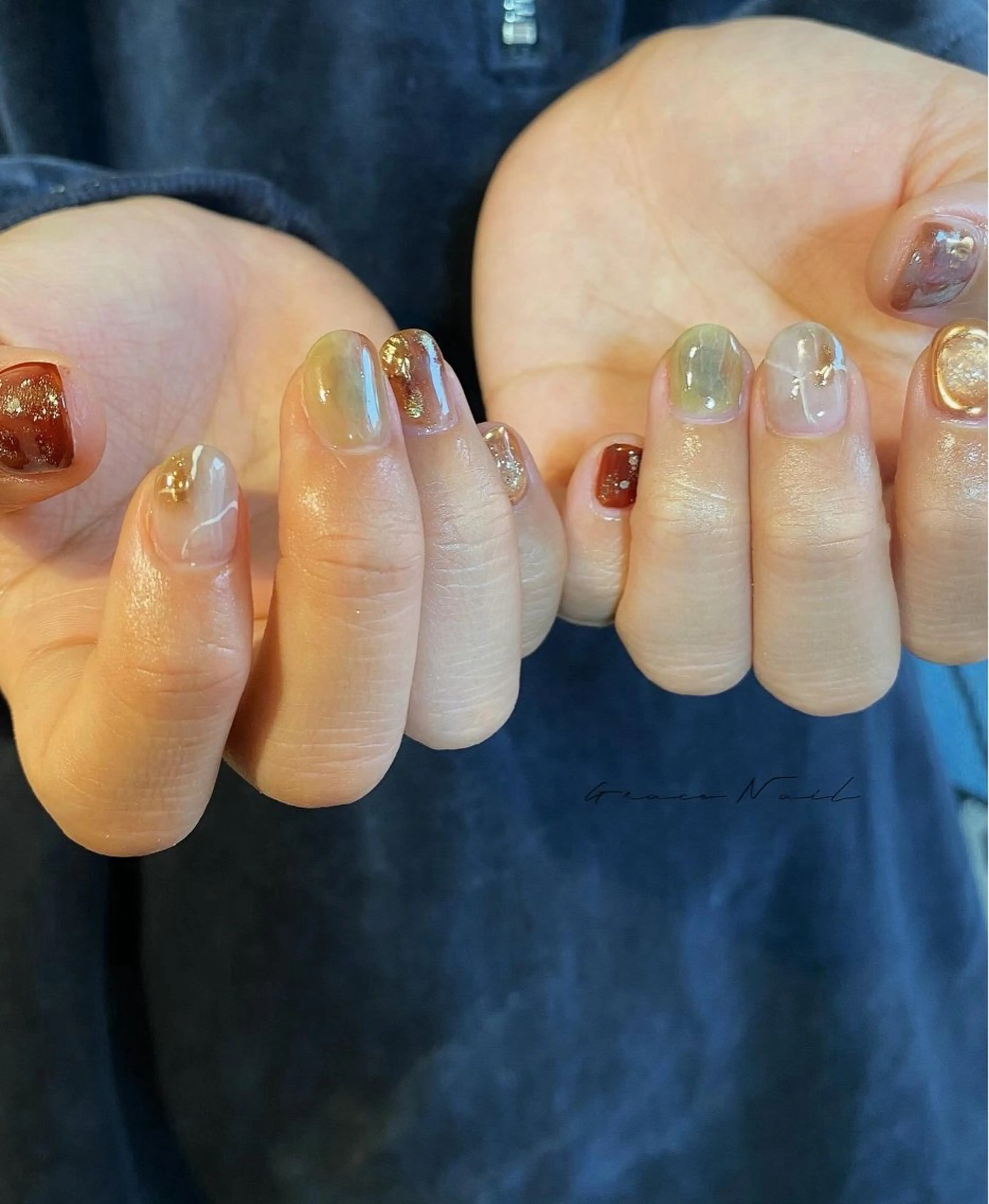 ネイル ハンドネイル ☆*｡Grace Nail｡*☆のネイルデザイン