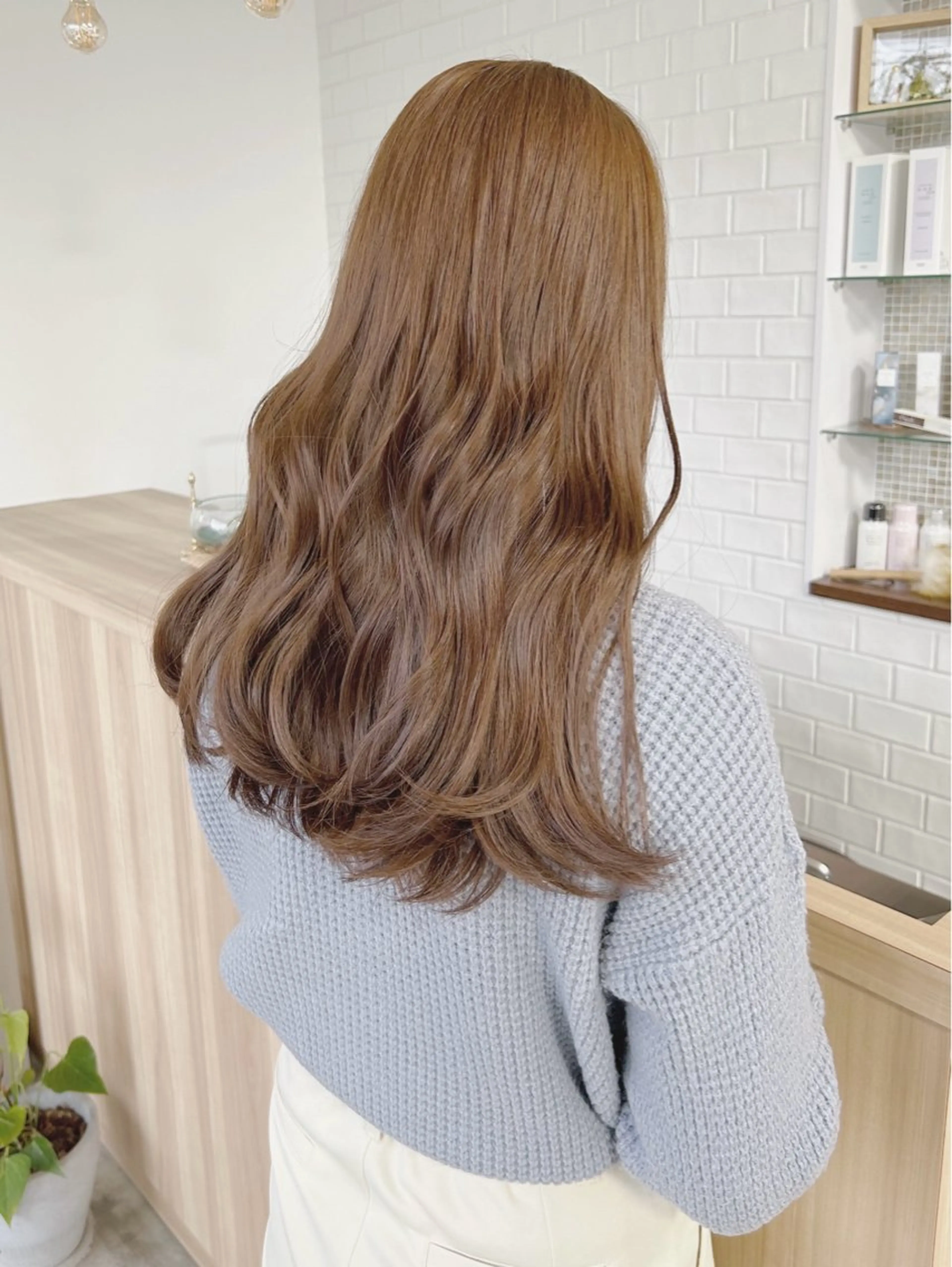 カラー ブラウンカラー ヘアカラー トリートメント 津田 七美希のヘアスタイル