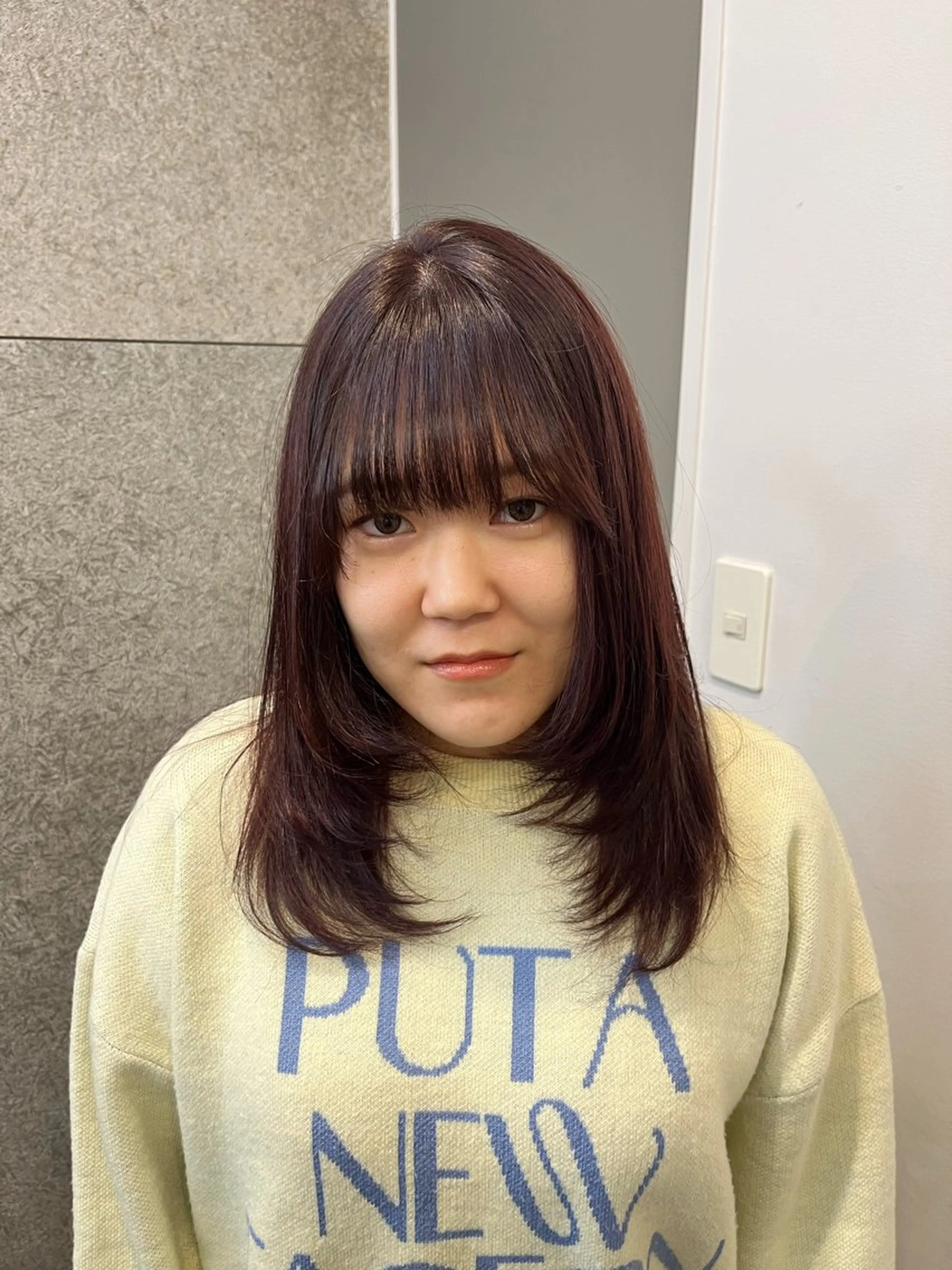 セミロング ヘアカラー rico／ fit standのヘアスタイル