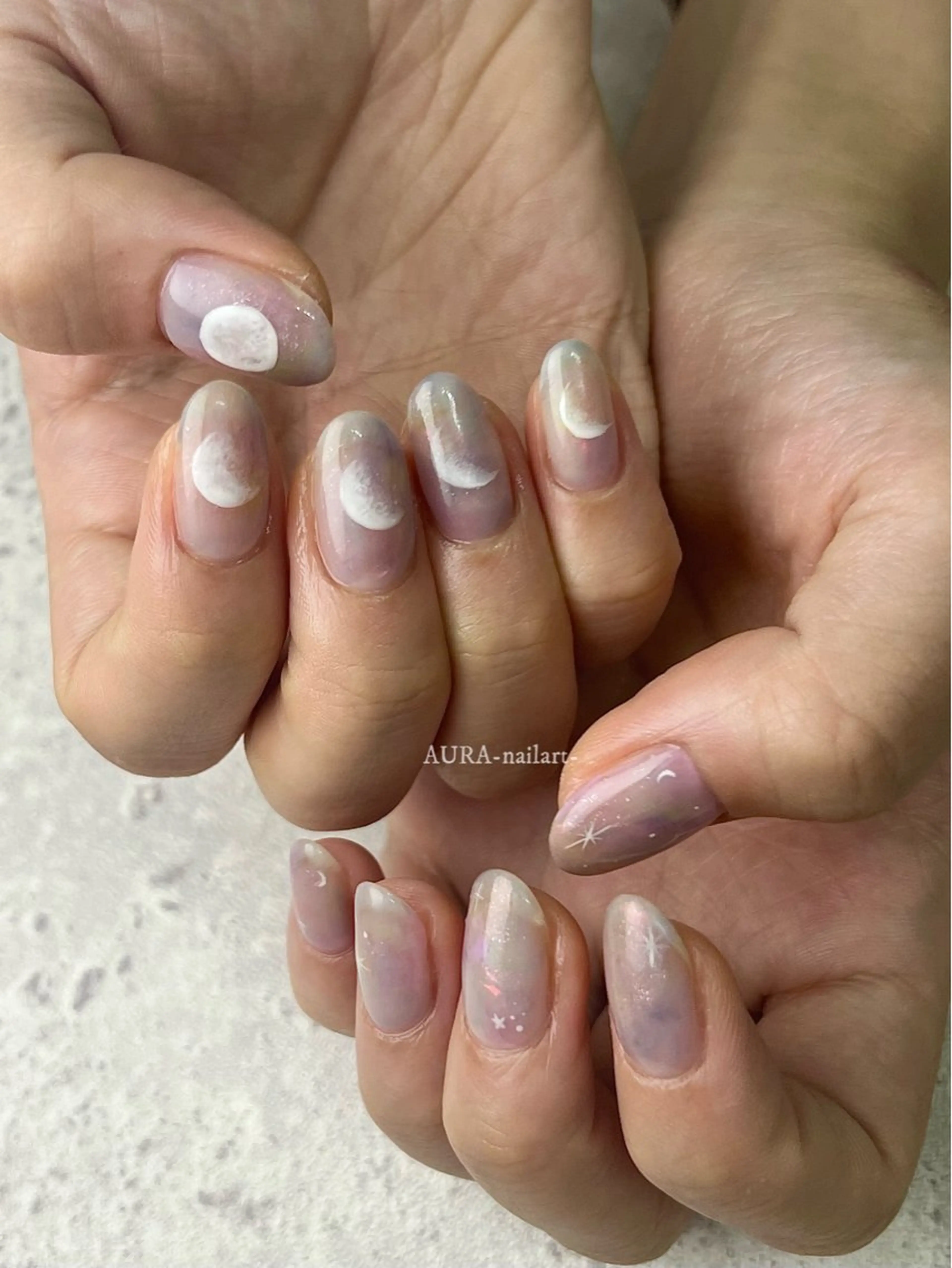 ネイル ハンドネイル フットネイル AURA nailartのネイルデザイン