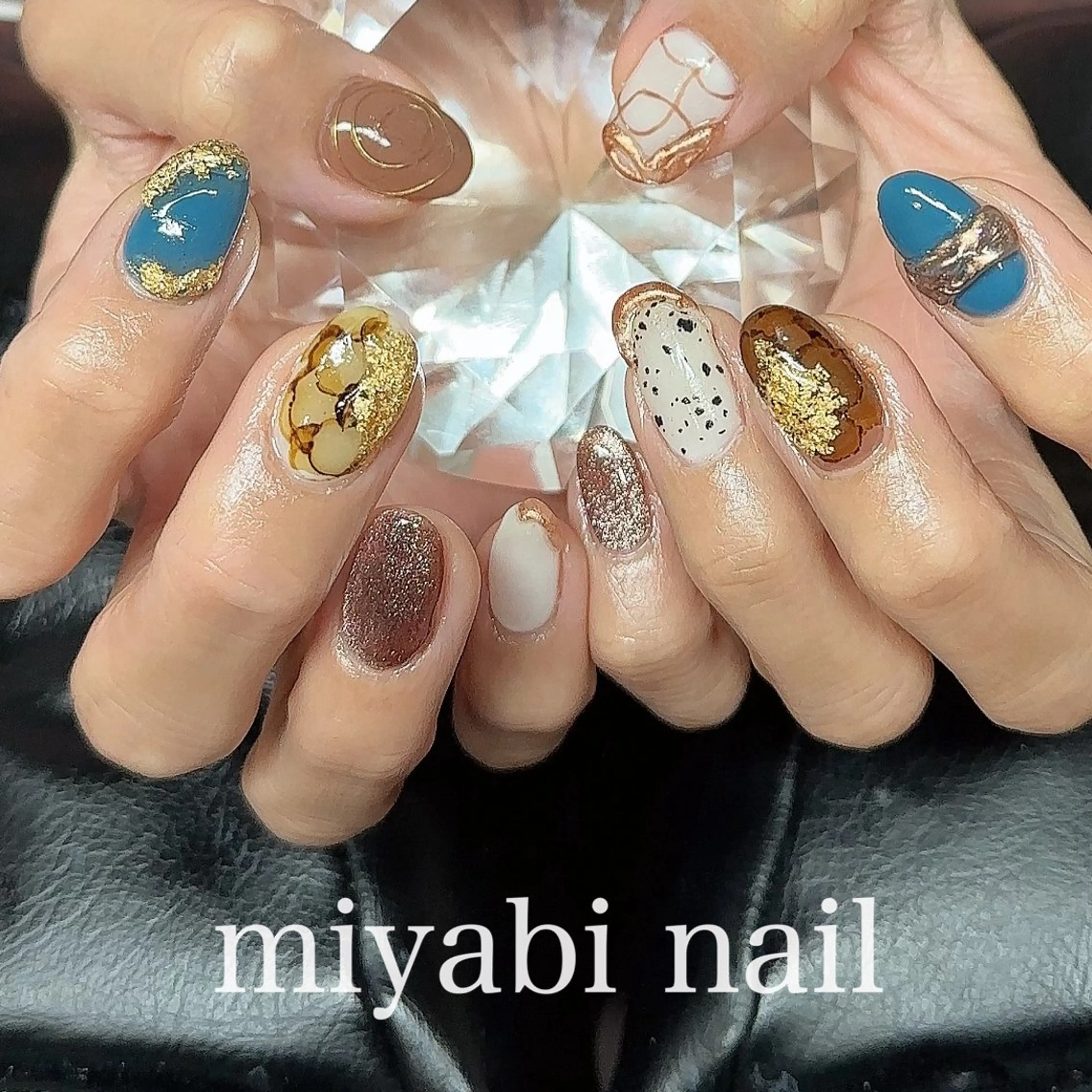 ネイル アートネイル ジェルネイル 持ち込み 春ネイル ハンドネイル miyabi nail 桂川駅近くのネイルデザイン