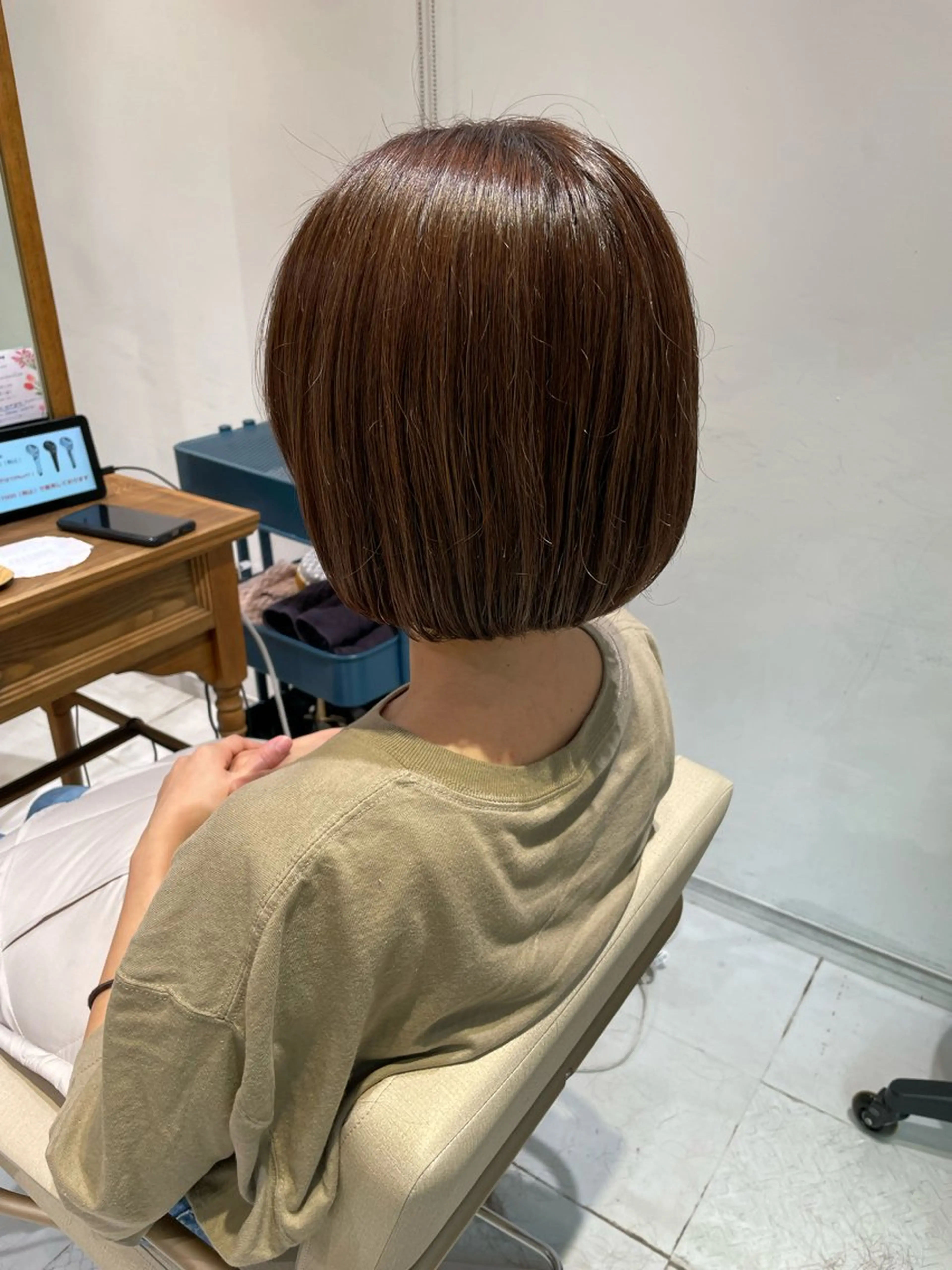 ショート カット ヘアカラー トリートメント Sana 🦢のヘアスタイル