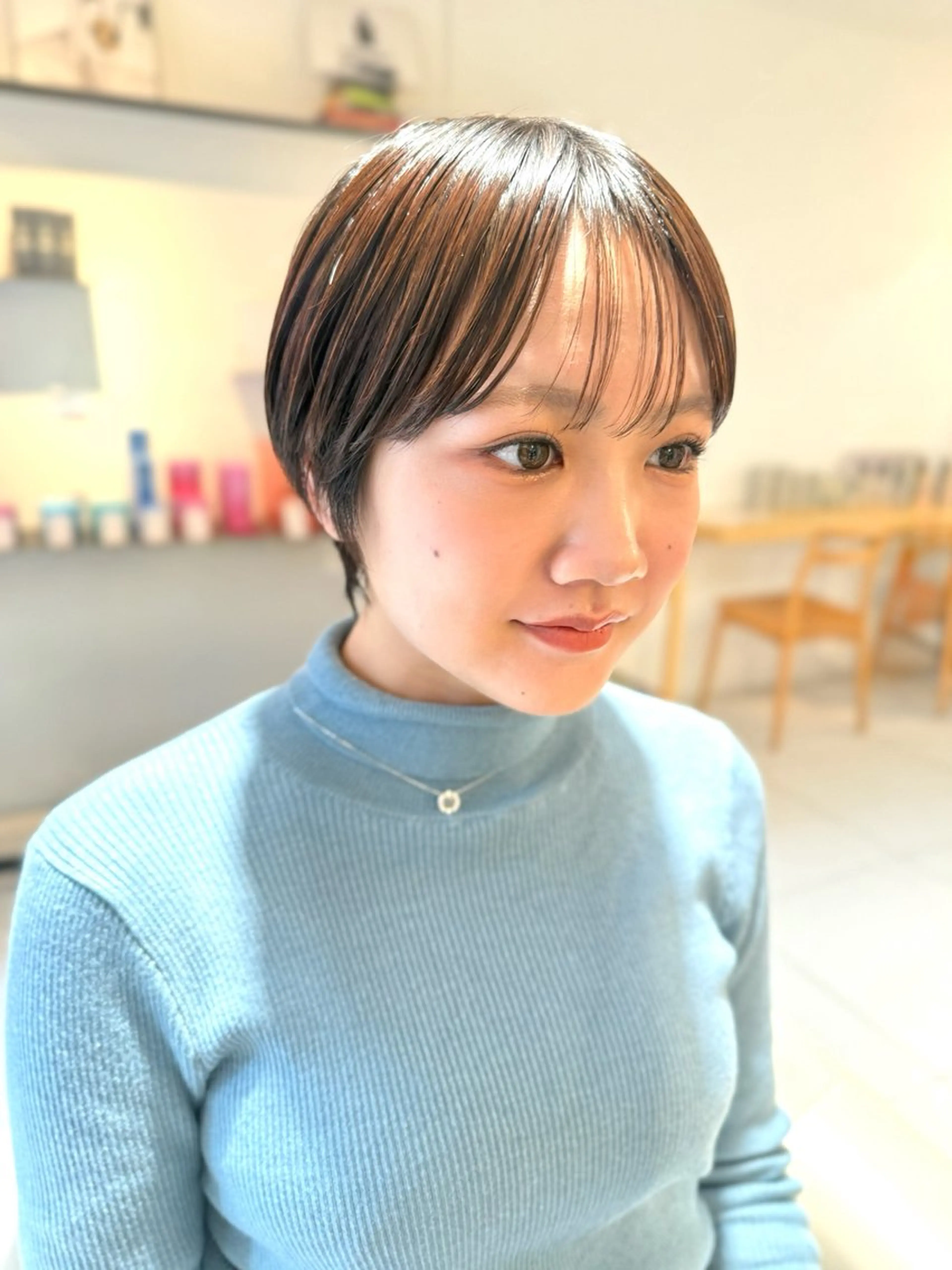 ショート カラー カット ヘアカラー トリートメント 安永 涼のヘアスタイル