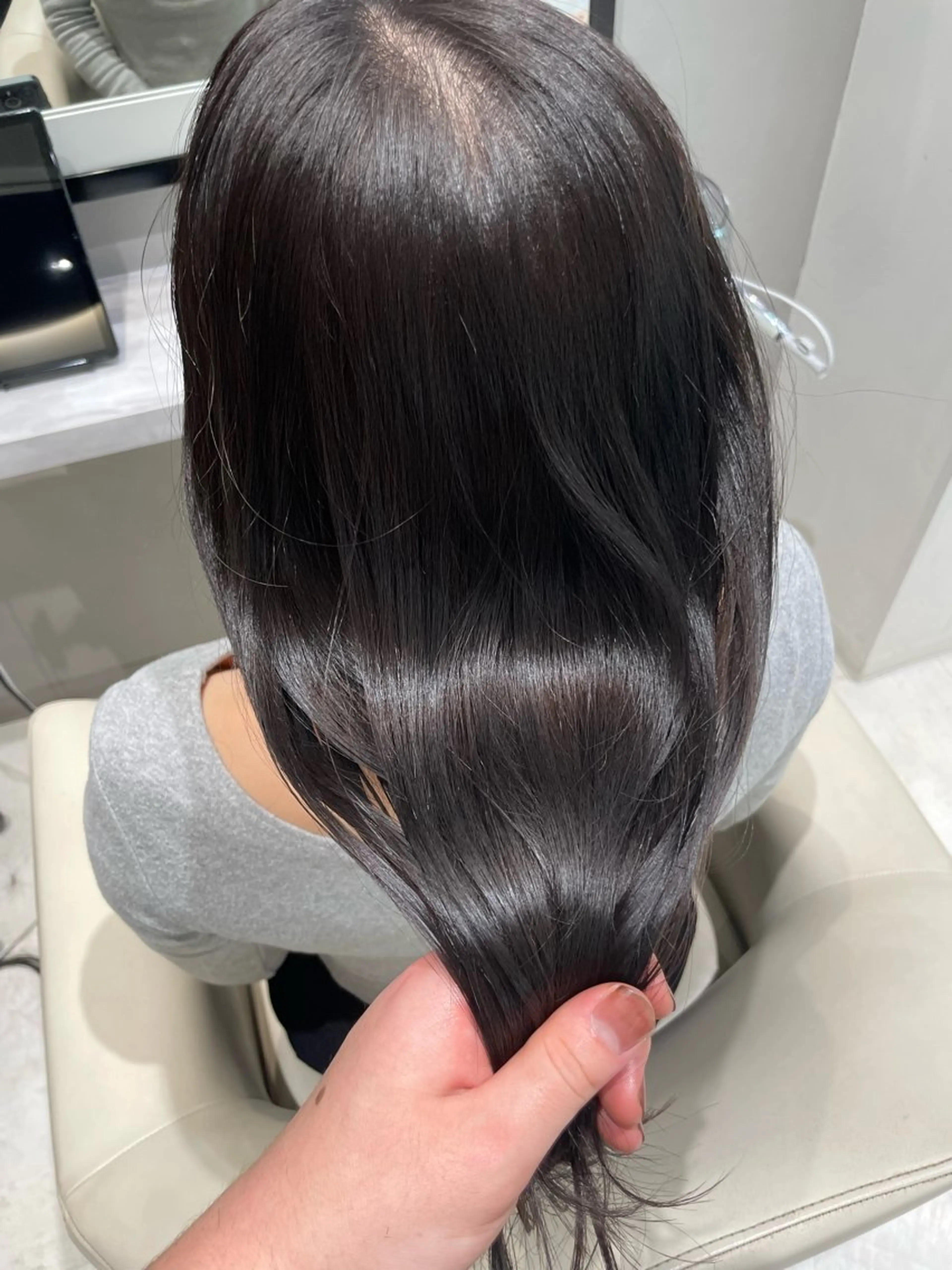 ロング カラー カット ヘアカラー トリートメント k-two✨たき艶感 カラー／美髪矯正のヘアスタイル