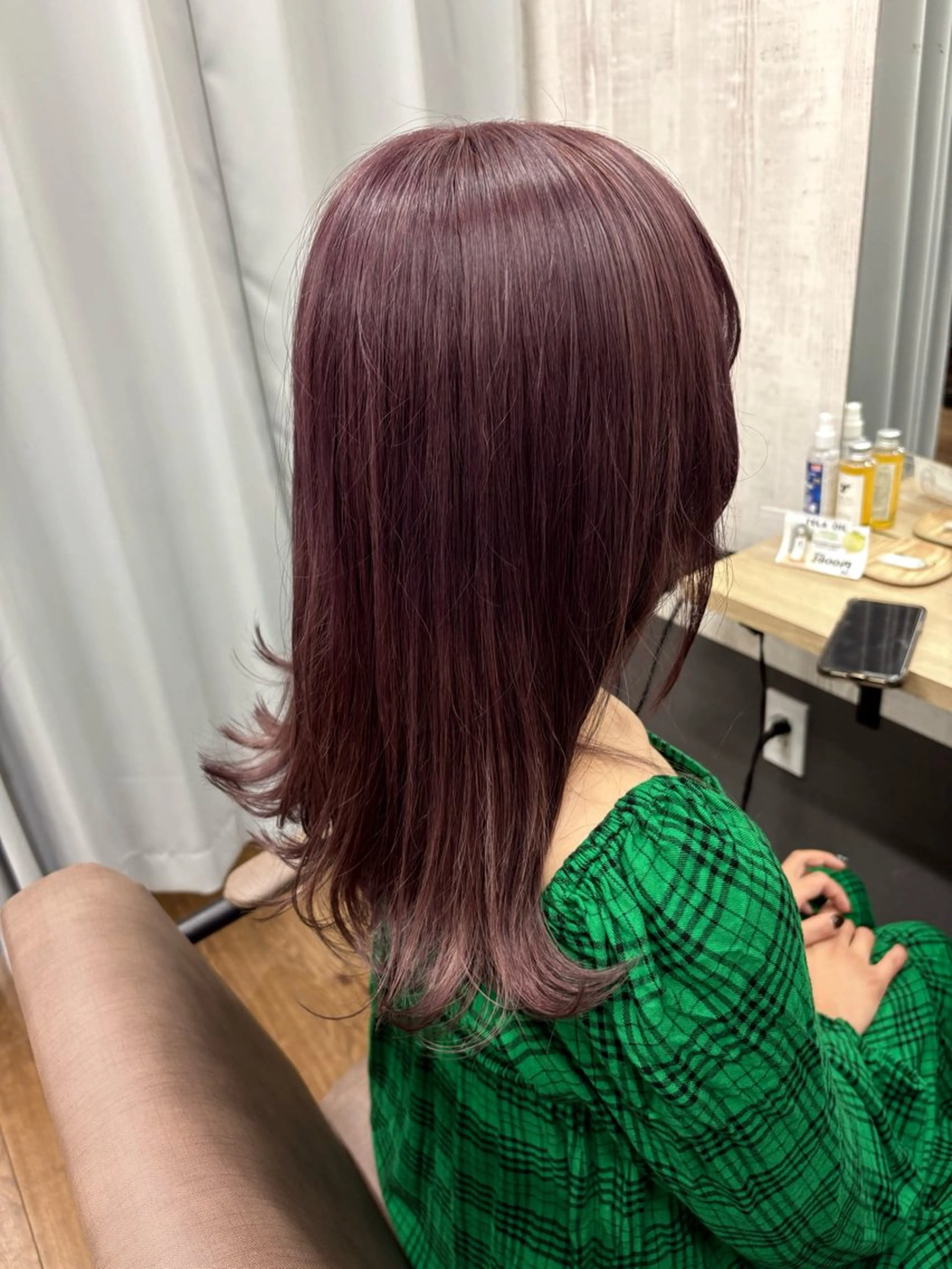 セミロング カット ヘアカラー TELA HAIR 稲毛店　千尋のヘアスタイル