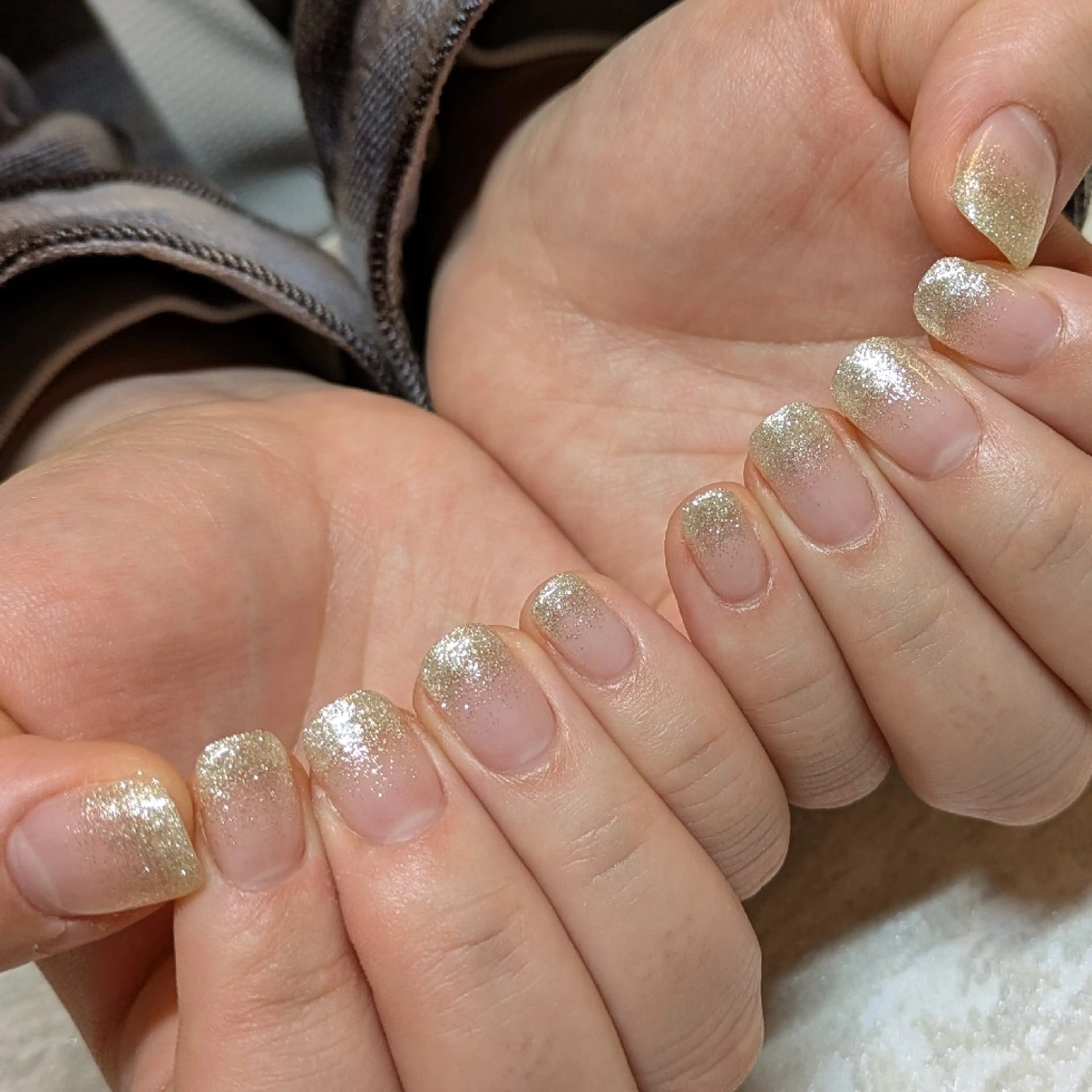 ネイル ラメ(グリッター) ラメグラデーション ジェヌインネイル 河内のネイルデザイン