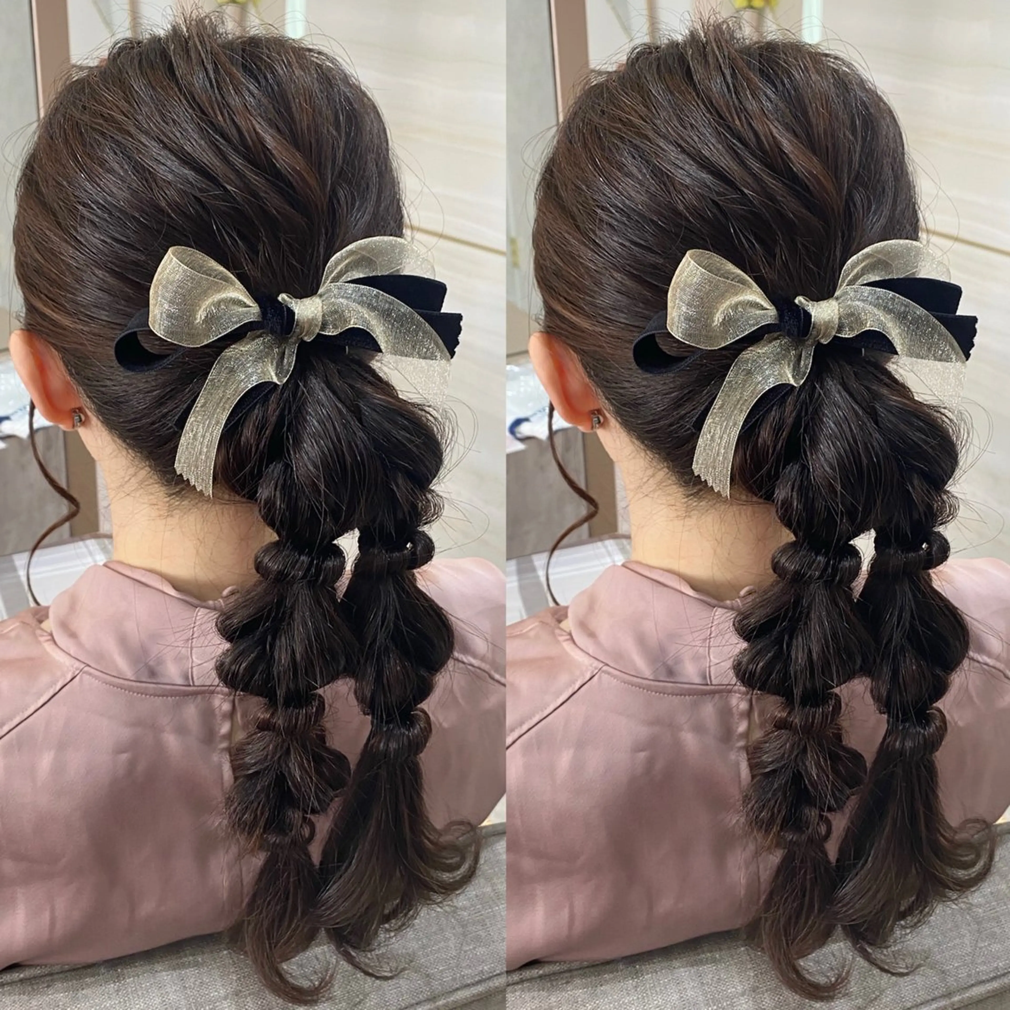 ヘアアレンジ ボブ エクステ 🦋‪NANA🦋‪ /韓国風/束感まつ毛のマツエク・マツパデザイン